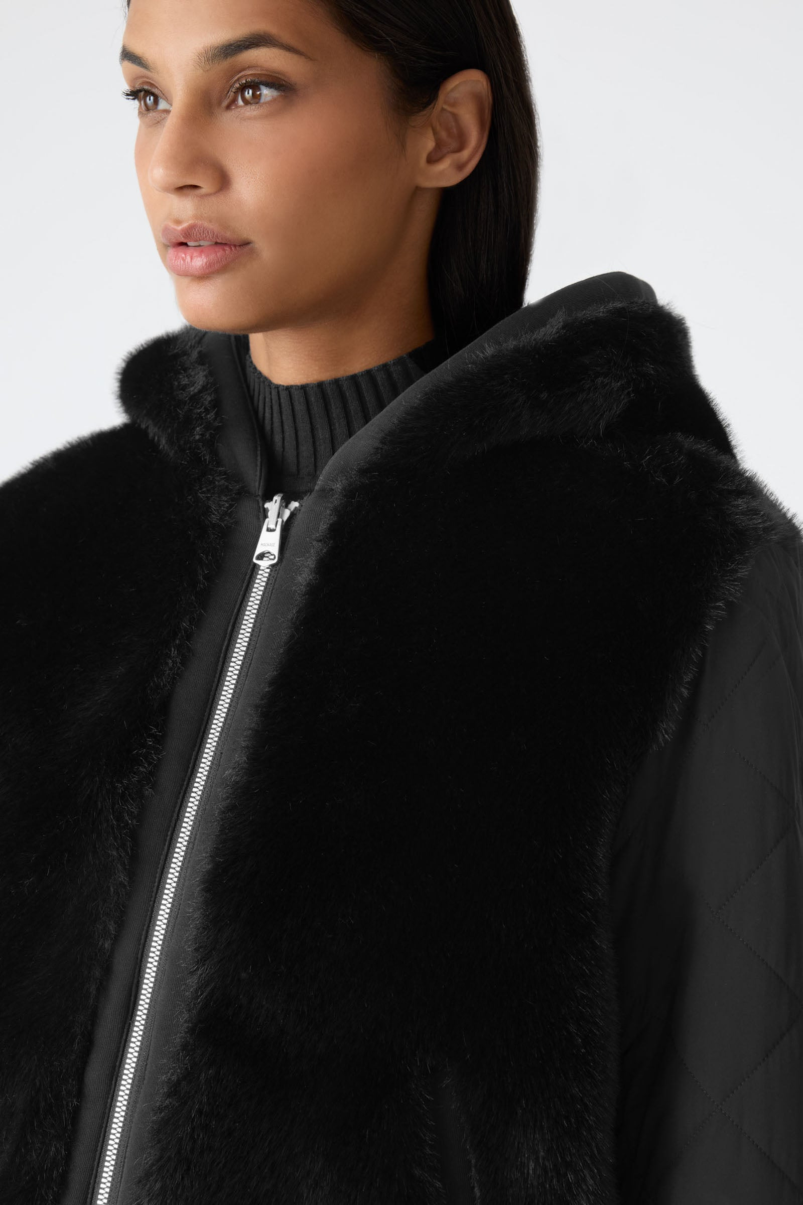 GWENDAL Reversible Faux Fur Hoodie - 6