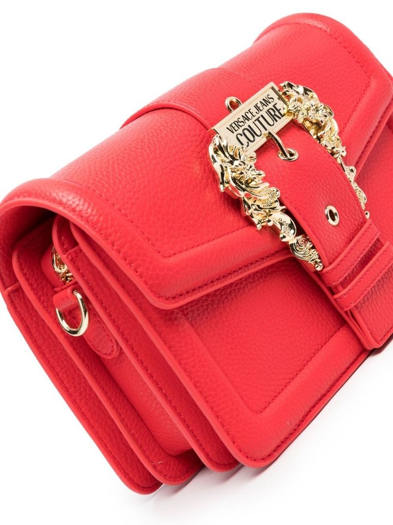logo-buckle satchel bag - 7