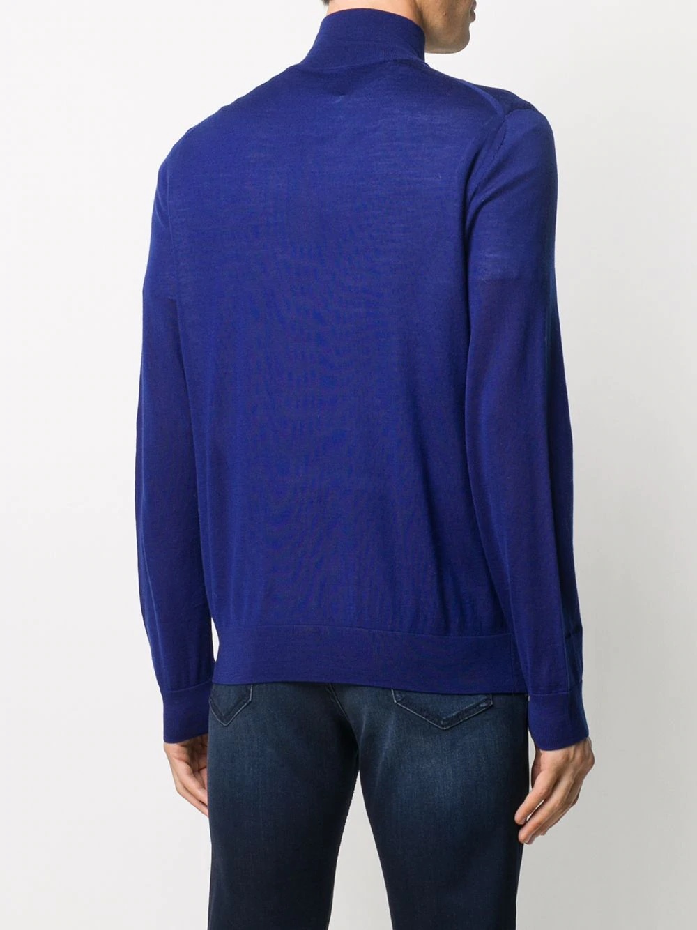 zipped neck jumper  - 4