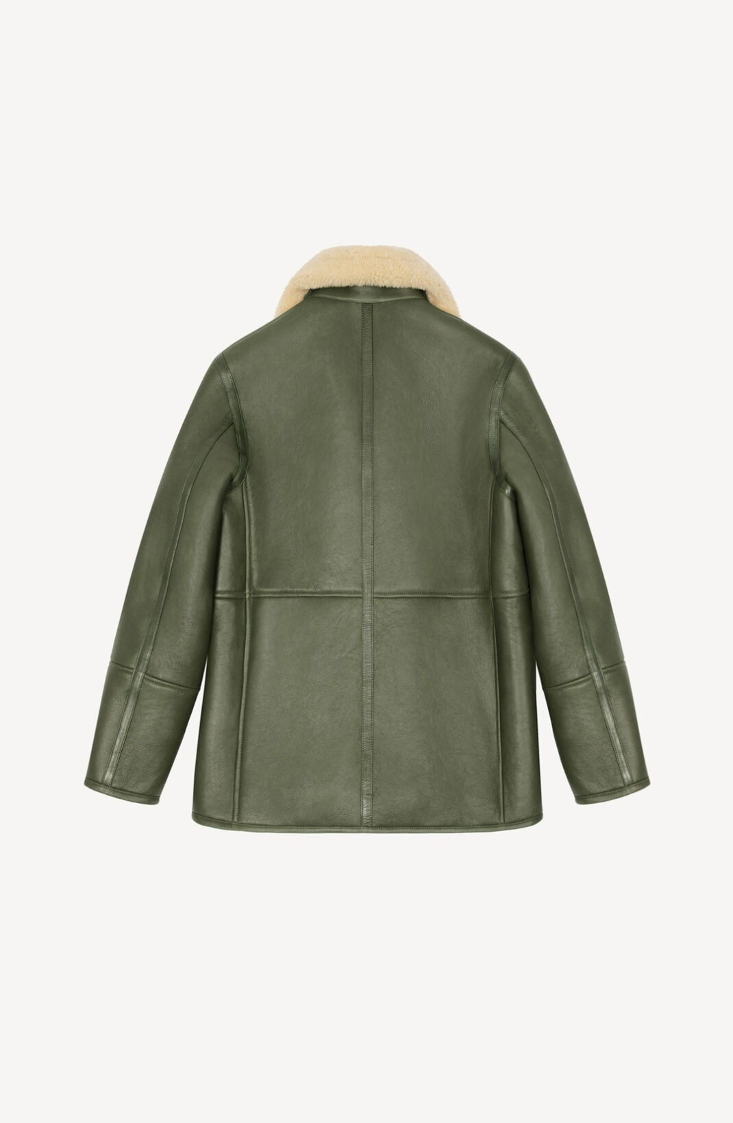 Leather pea coat - 2