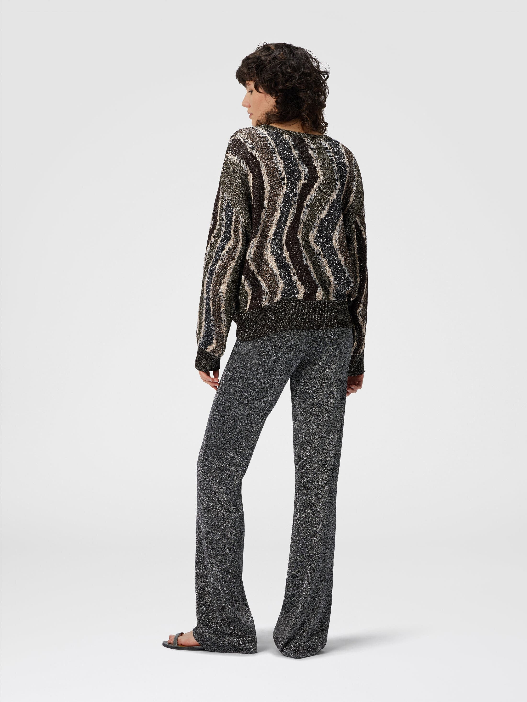 Missoni Straight Long Pants In Lamé in Silver at Nordstrom - 3