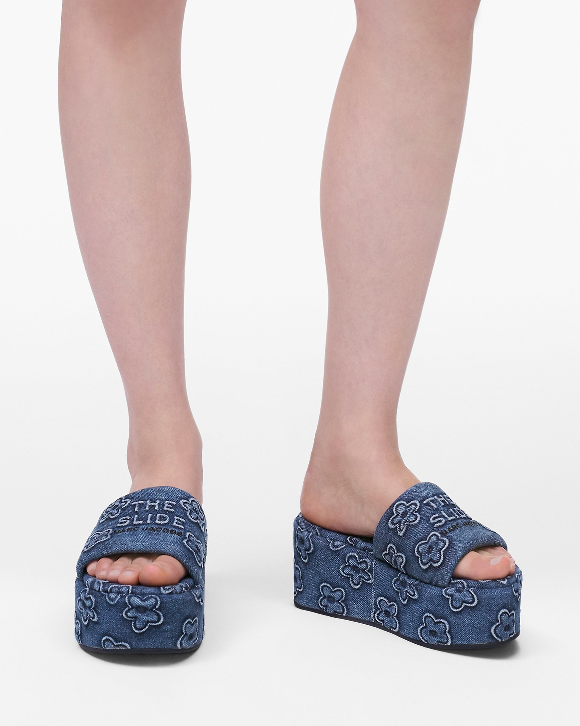 THE PUFFY DAISY DENIM PLATFORM SANDAL - 2