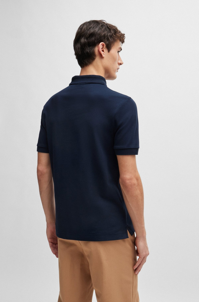 MERCERIZED-COTTON SLIM-FIT POLO SHIRT WITH ZIP NECK 5