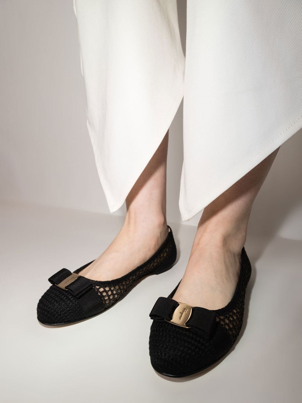 Varina bow-embellished balleria shoes - 3