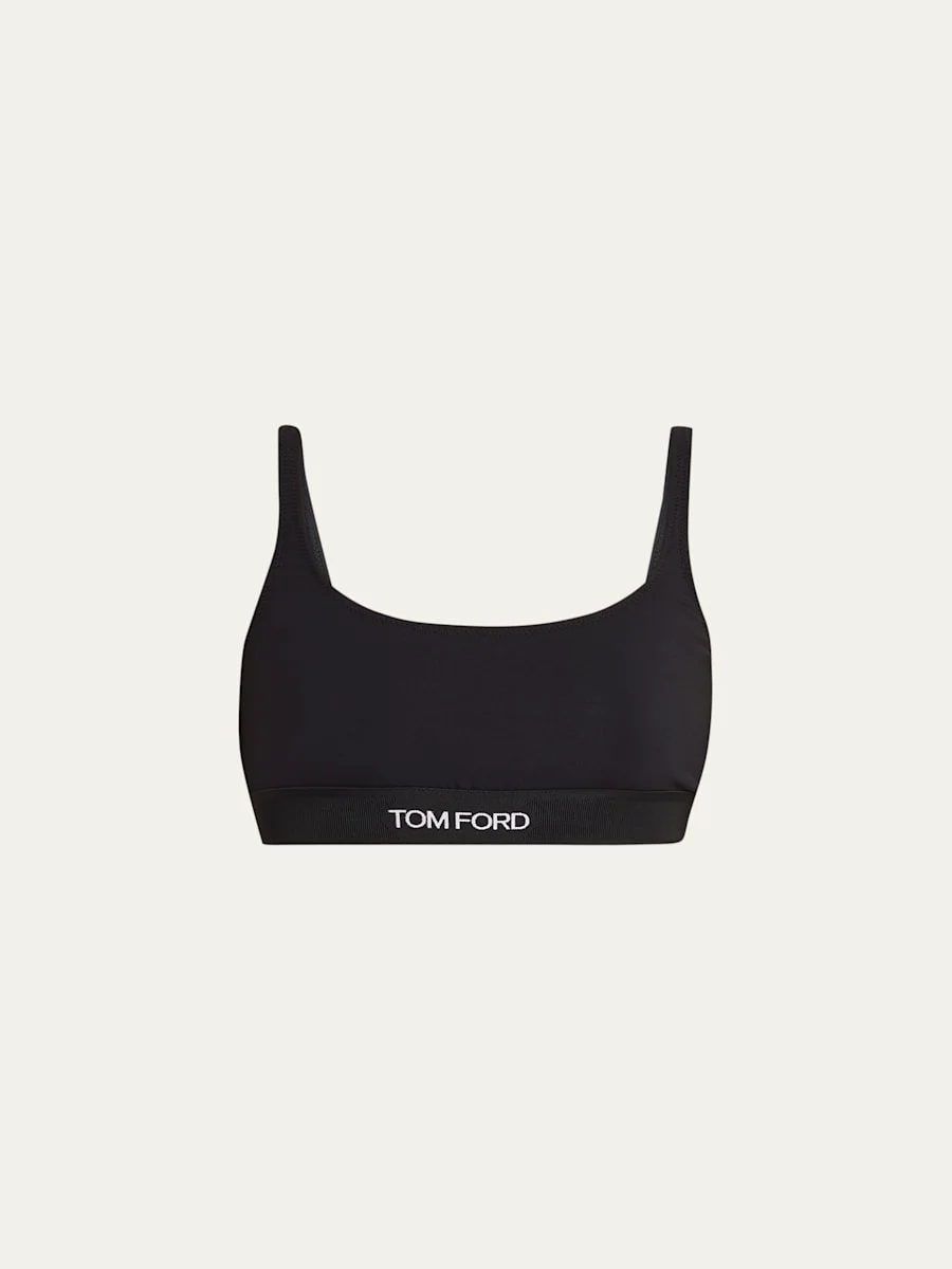 Logo Band Jersey Bralette - 1