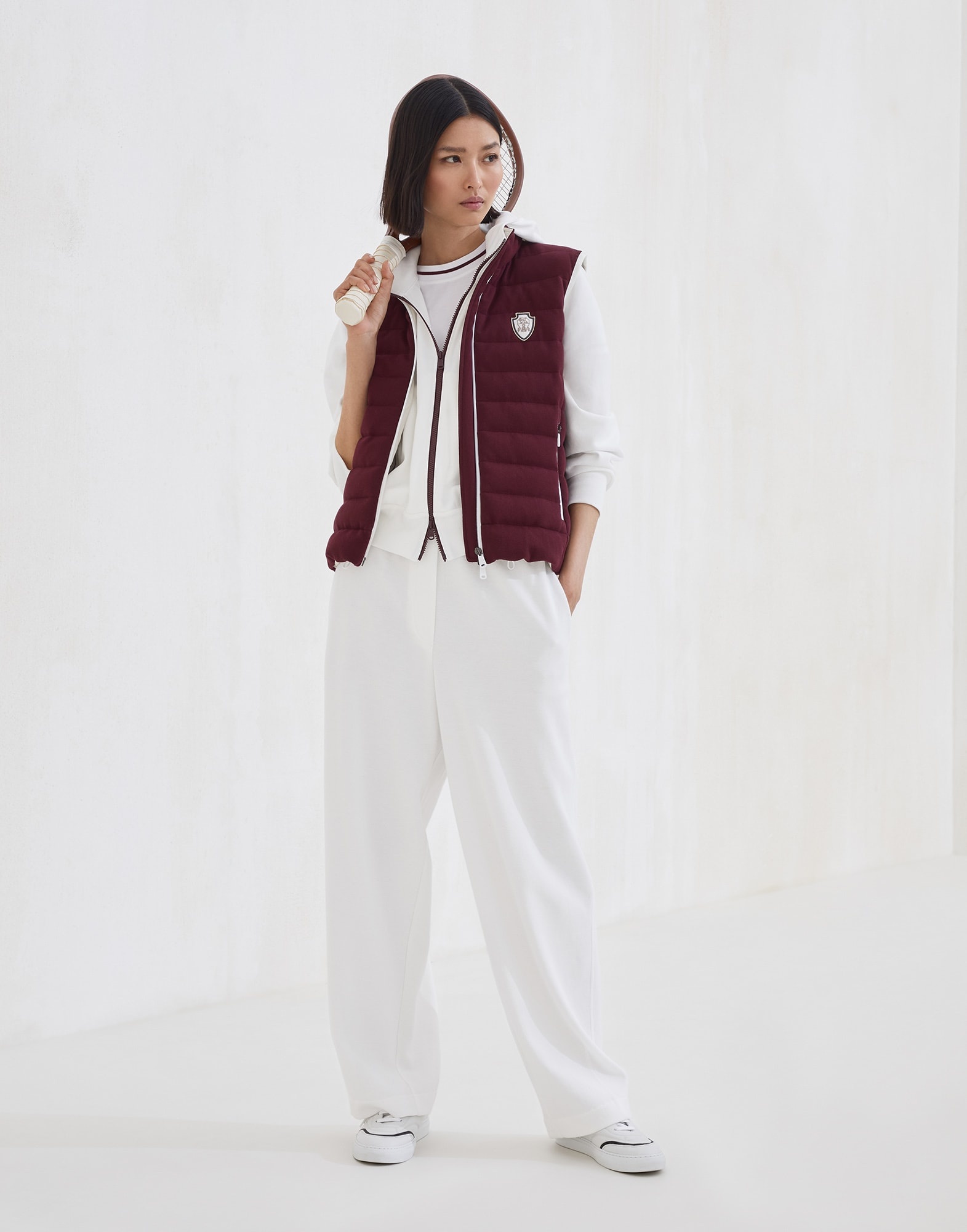 Brunello Cucinelli Techno cotton piqué track trousers
