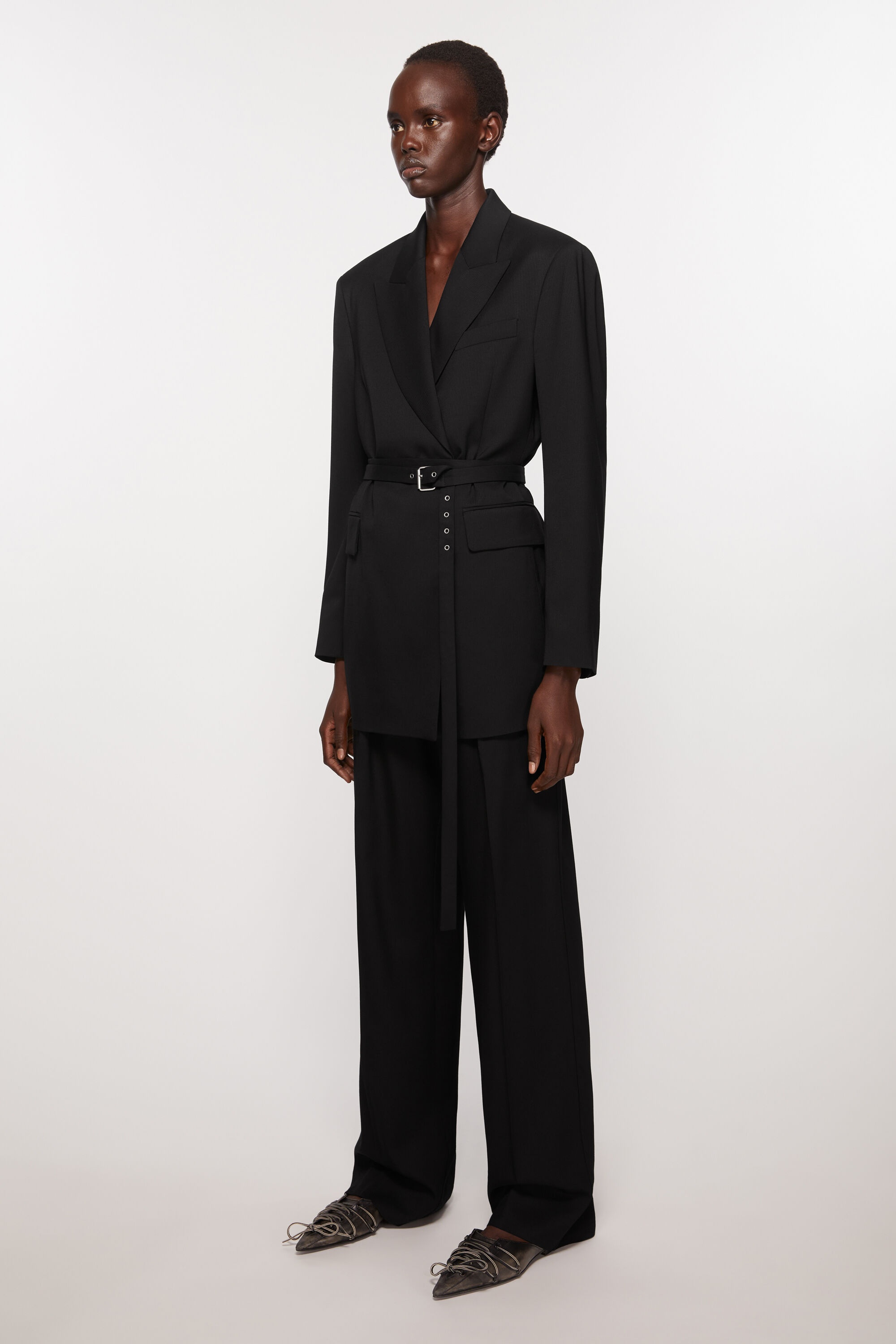 Relaxed fit suit jacket - Black - 3