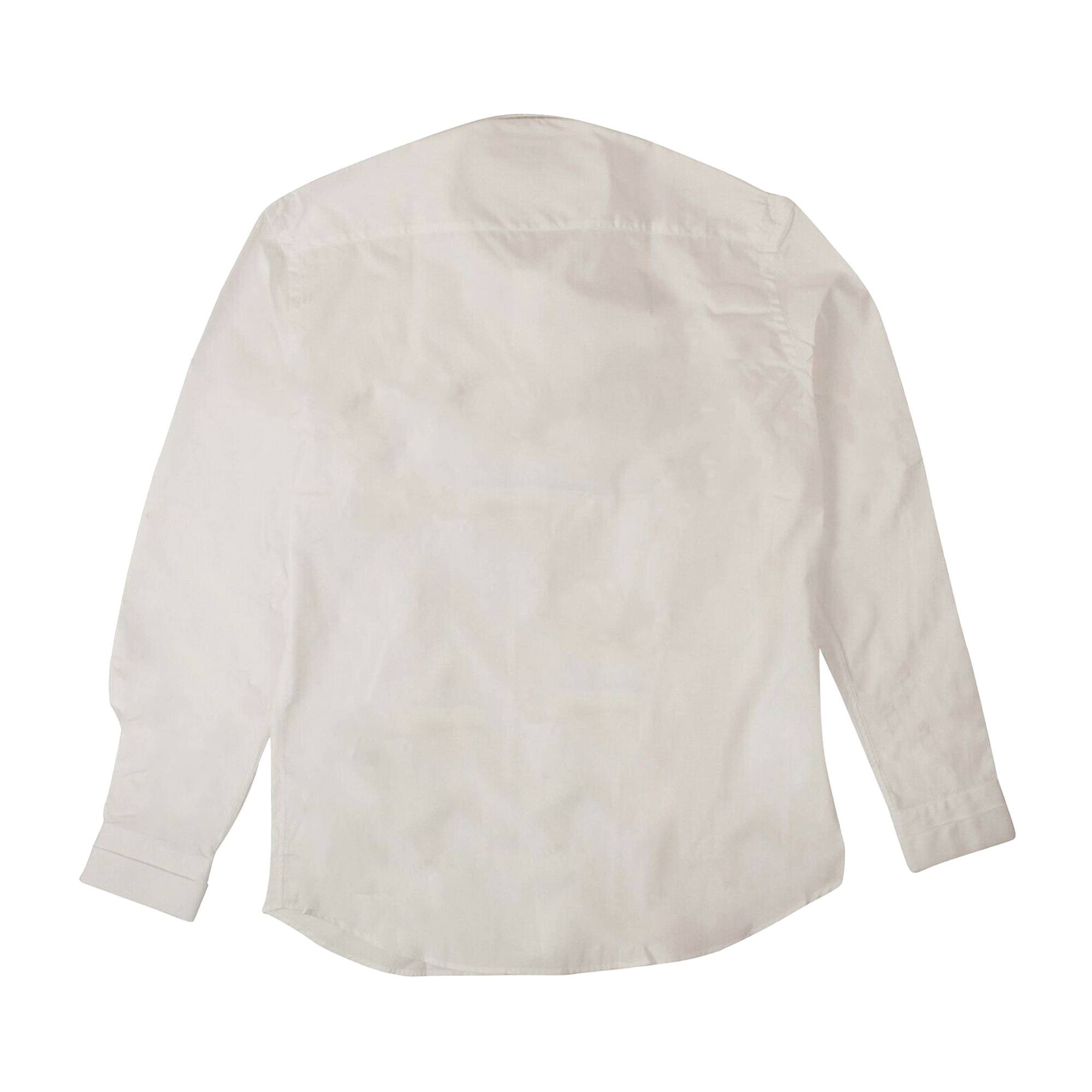 Burberry Double Collar Shirt 'White' - 2