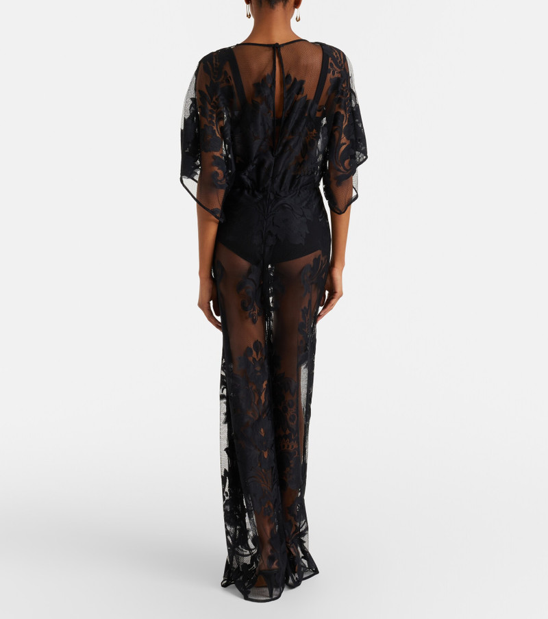 Obie floral mesh jumpsuit 5