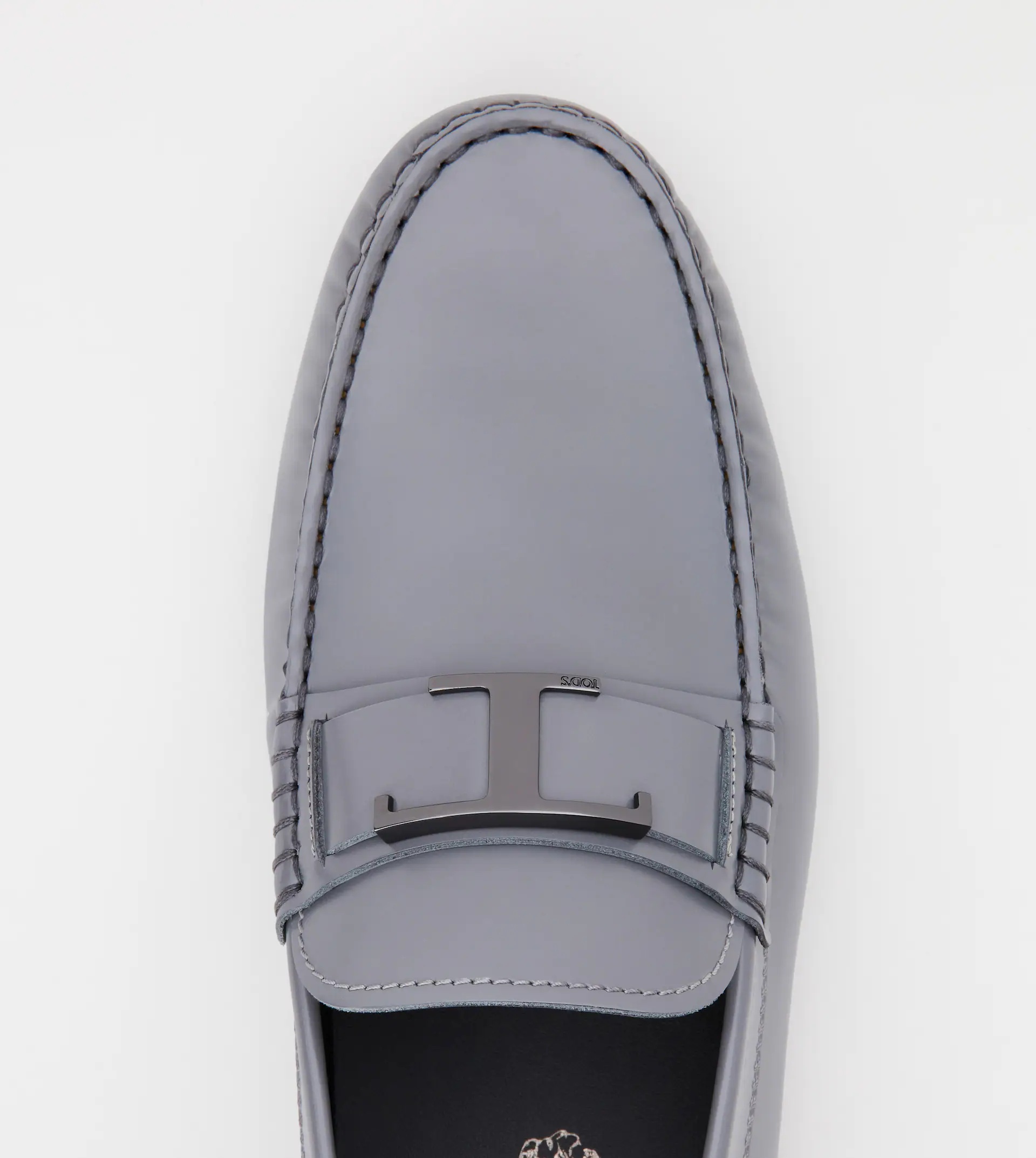 CITY GOMMINO DRIVING SHOES IN LEATHER - GREY - 4