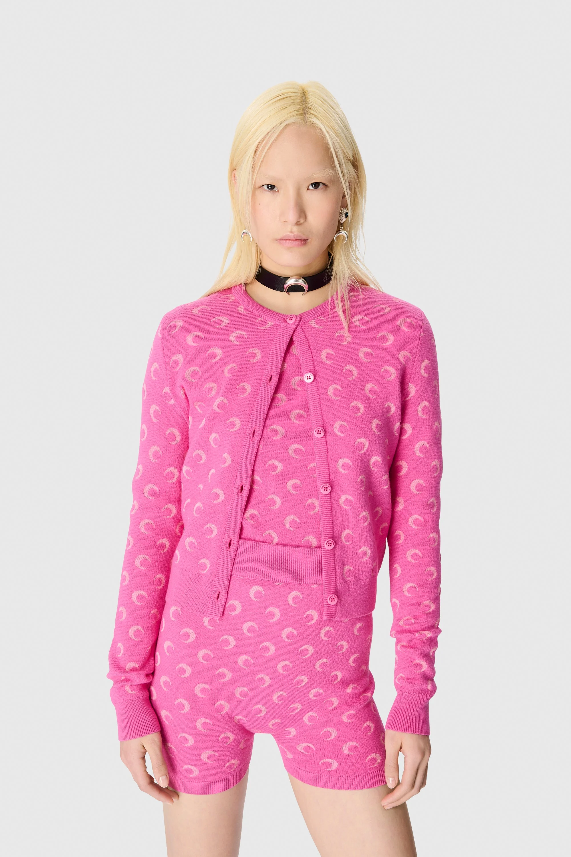 Moon Jacquard Knit Shorts - 1