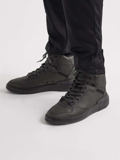 Givenchy Wing Leather-Trimmed Rubber Sneakers outlook