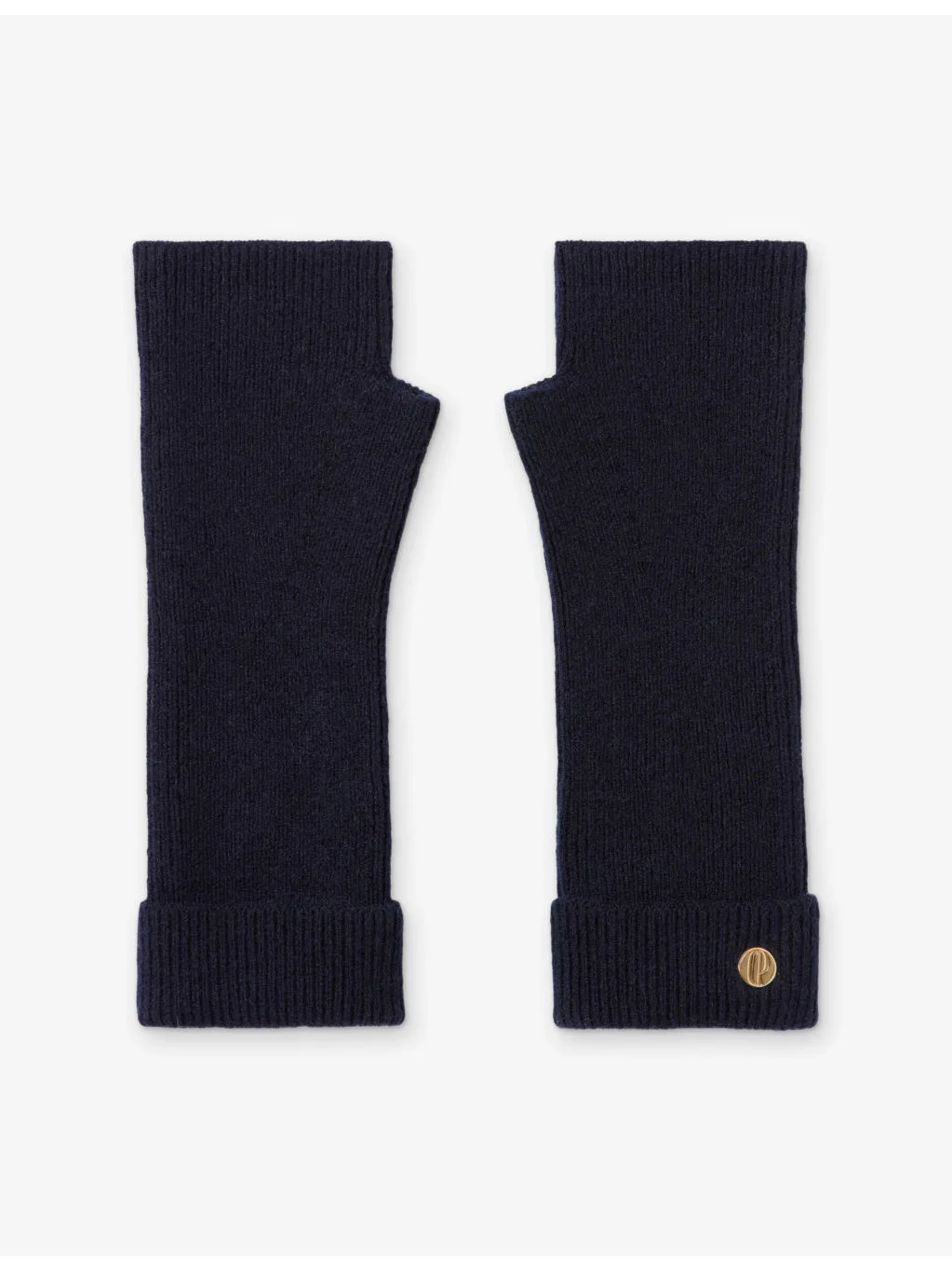 Branded-Hardware Wool and Cashmere-Blend Mittens - 1