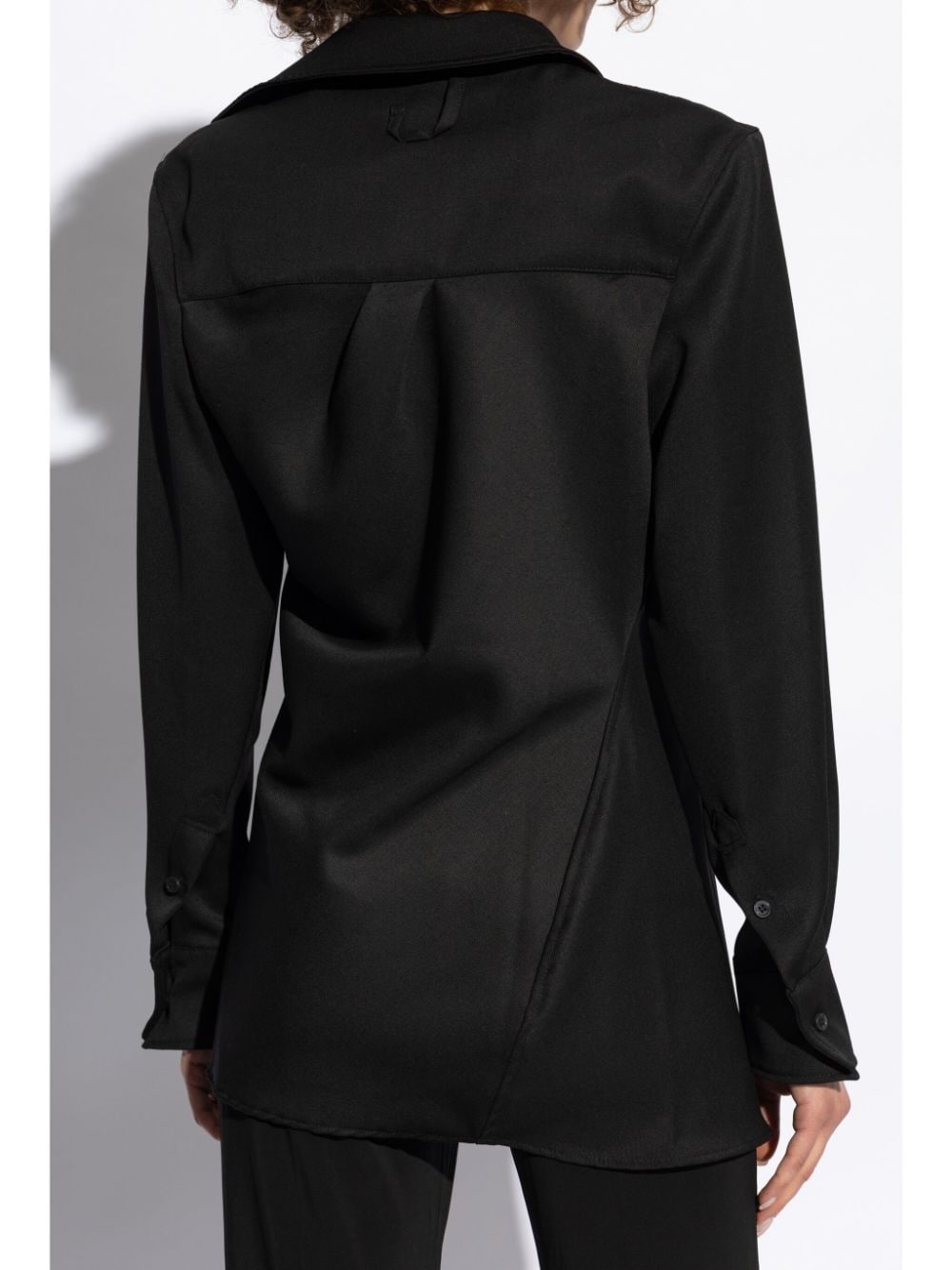 asymmetric long-sleeve shirt - 4