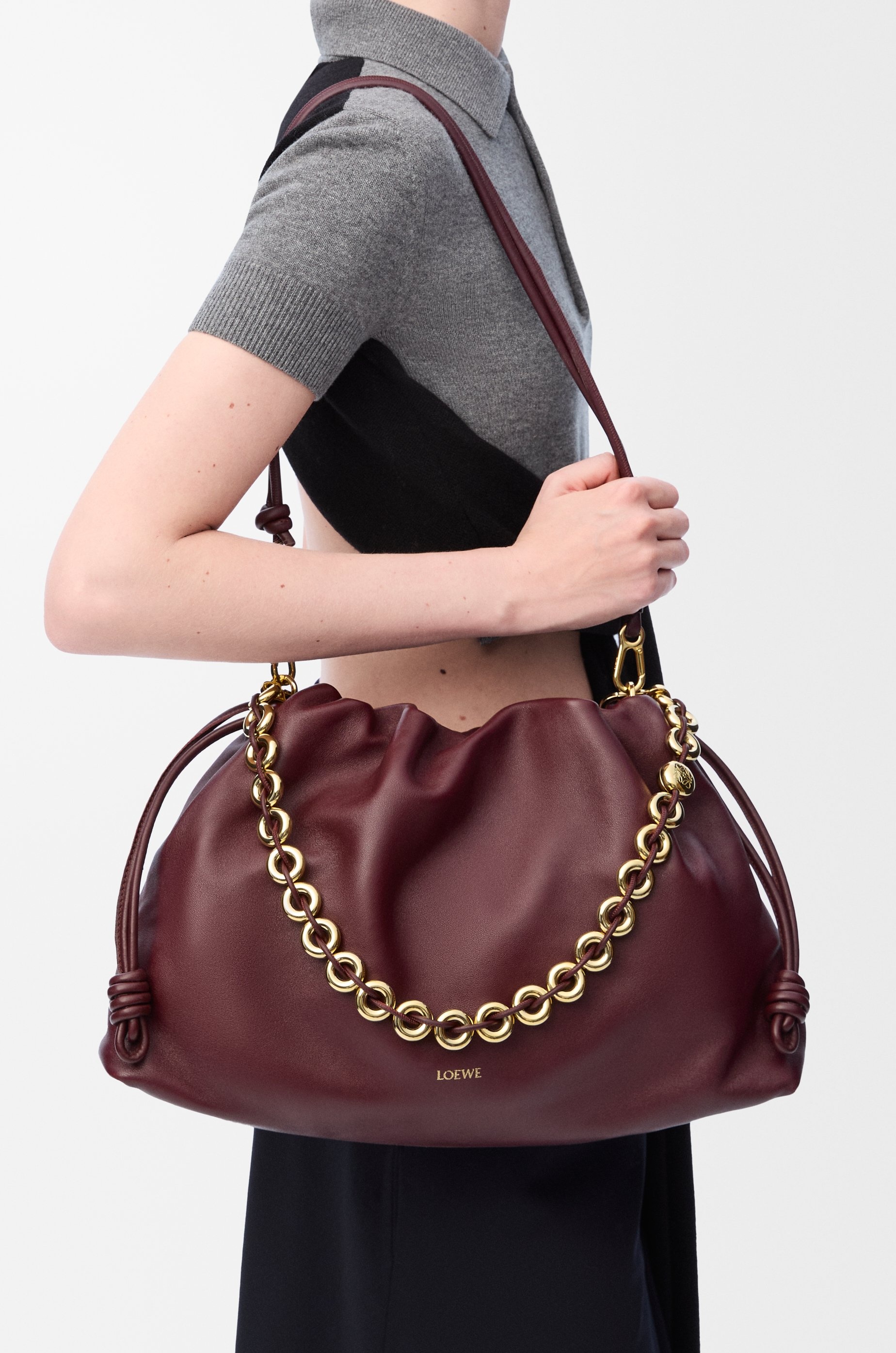 Large Flamenco purse in mellow nappa lambskin - 3
