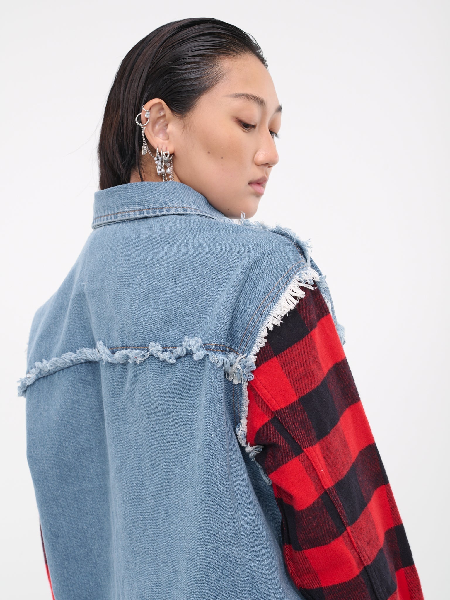 Check Denim Shirt - 5