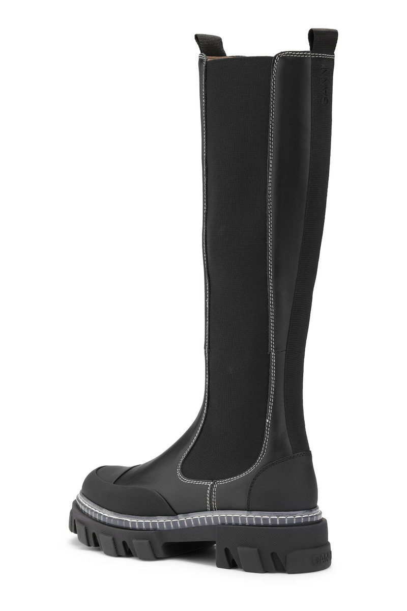 GANNI CLEATED HIGH CHELSEA BOOTS outlook