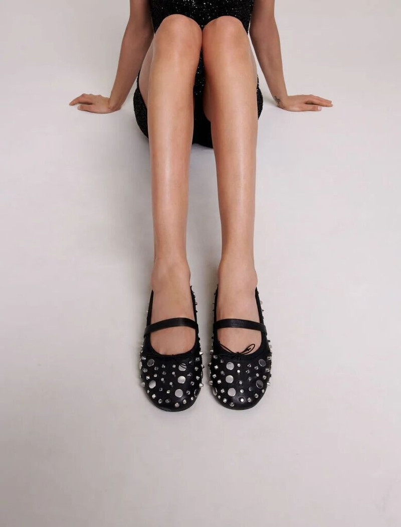Studded ballet flats 8