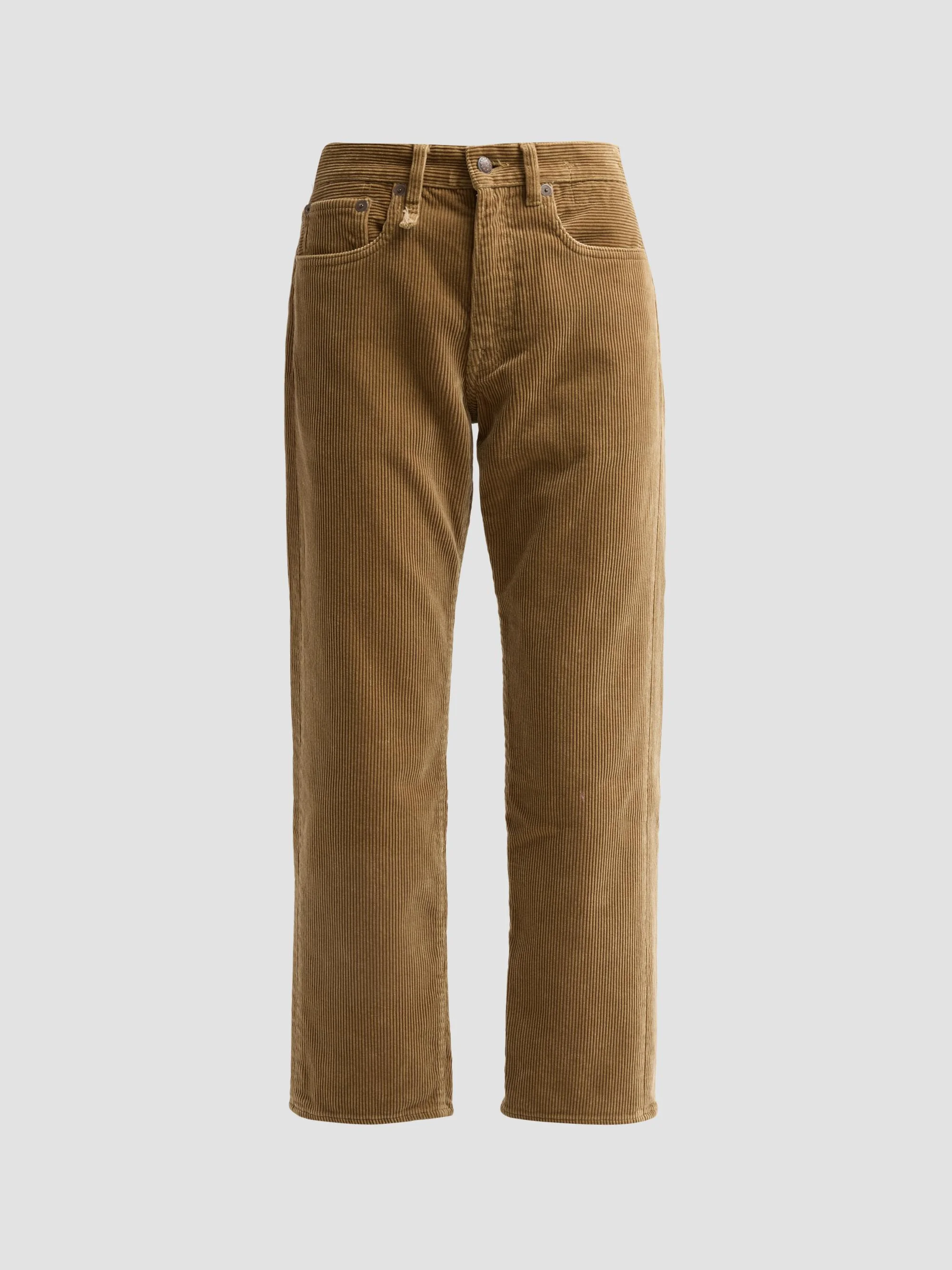 Women's Boyfriend Corduroy Jeans - Heavy Tan Cord Brown - 1