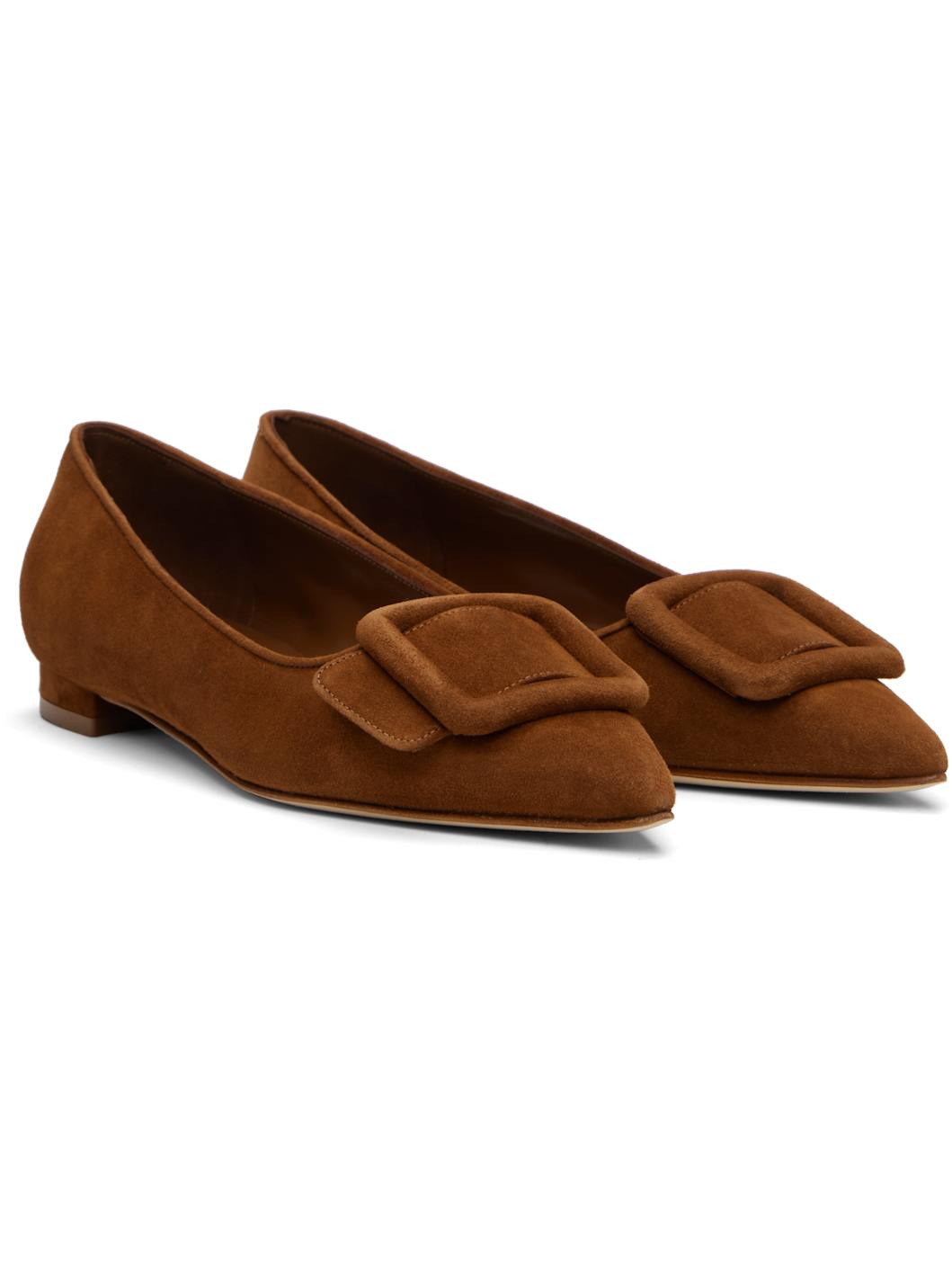 Tan Maysale Pump Ballerina Flats - 4