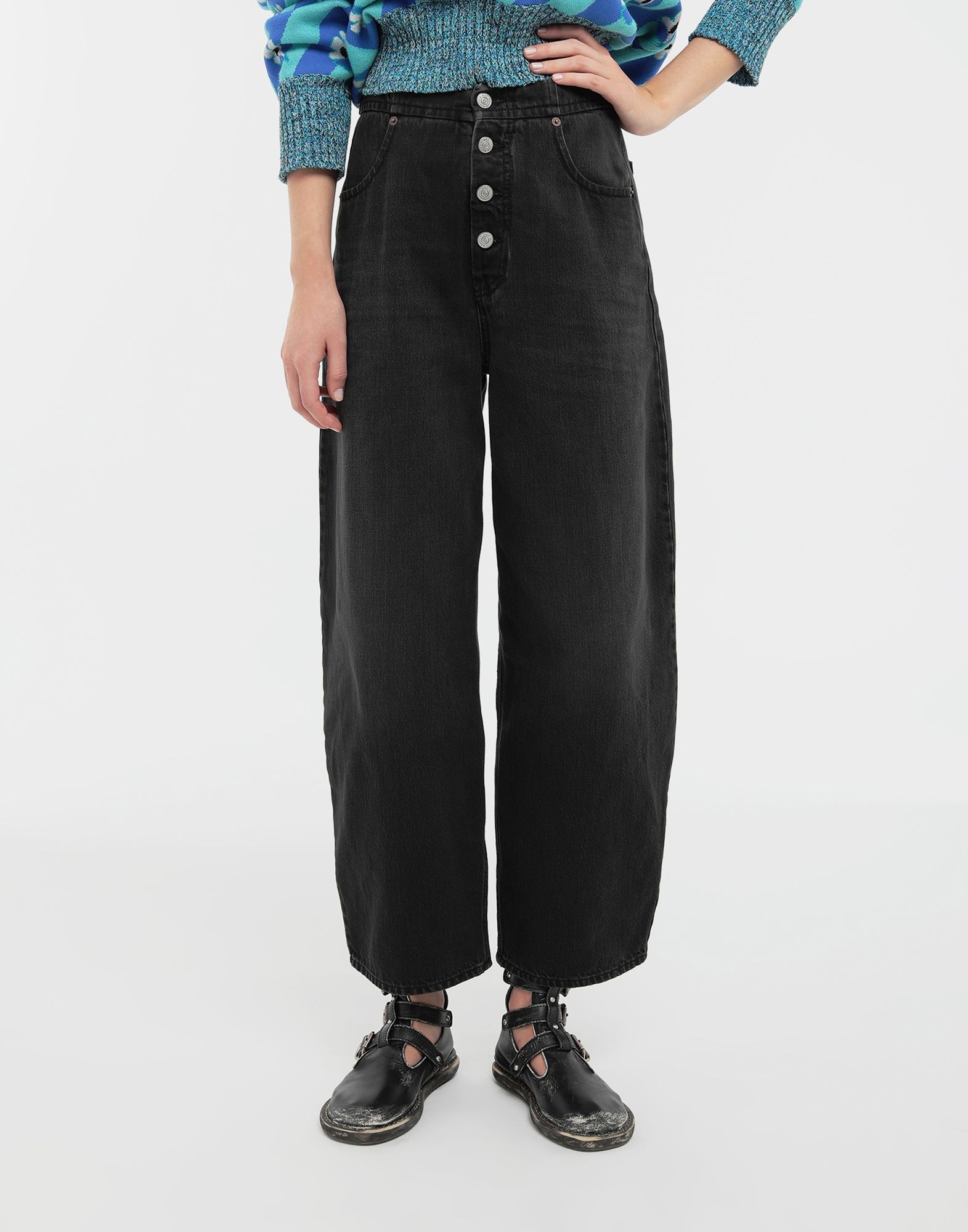 High-rise denim pants - 2