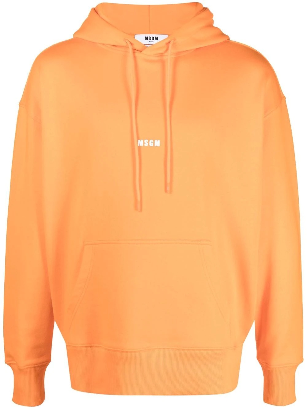 logo-print drawstring hoodie - 1