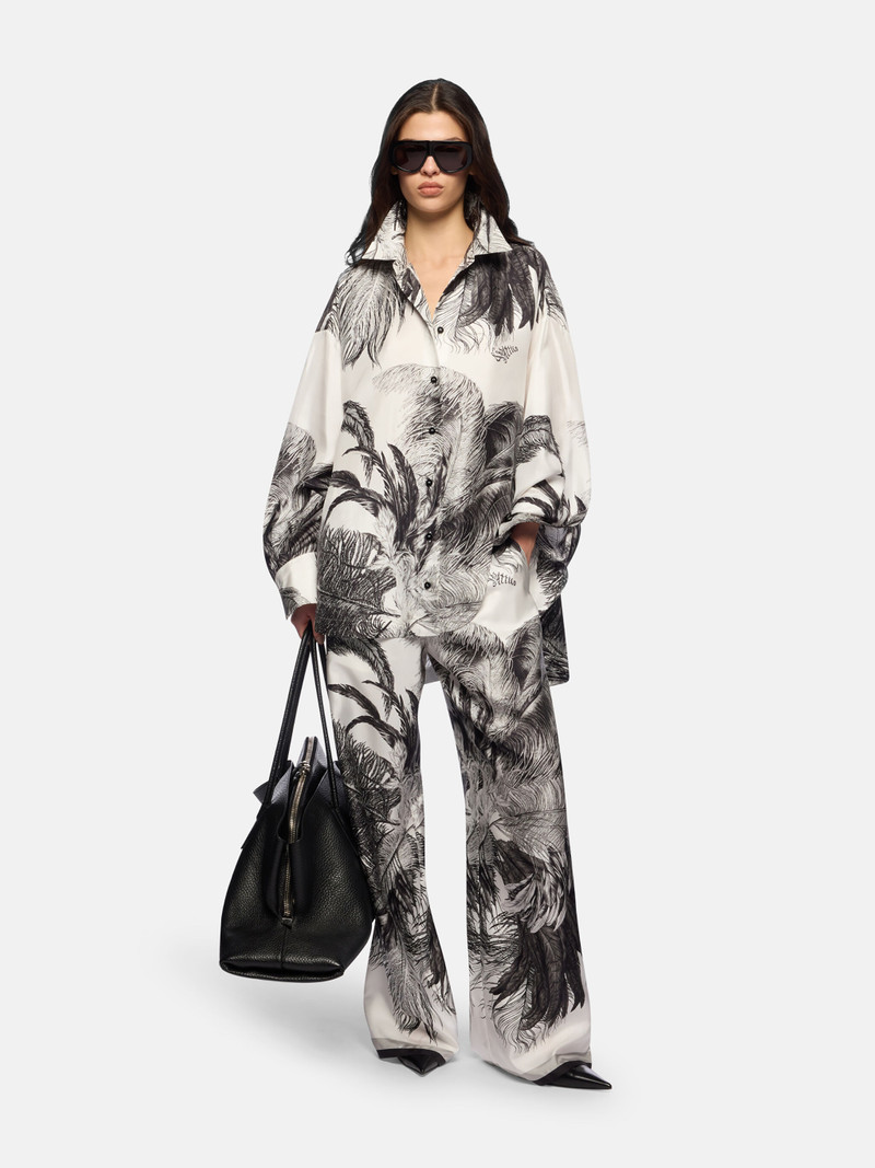 THE ATTICO WHITE AND BLACK LONG PANT outlook