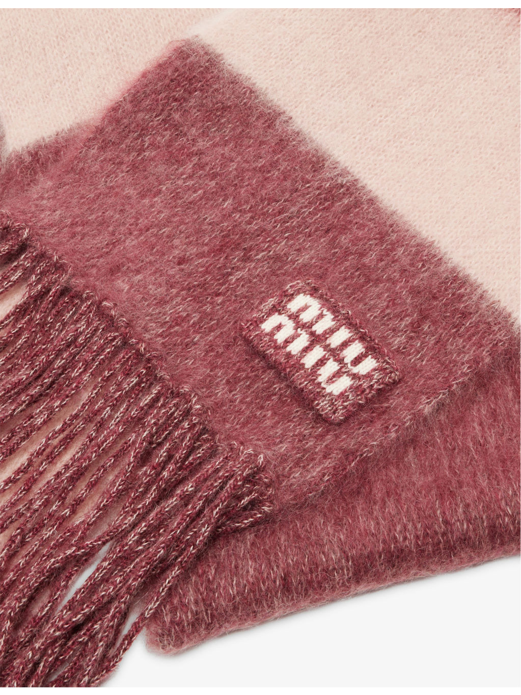 Stripe Brushed Mohair Wool-Blend Scarf - 3