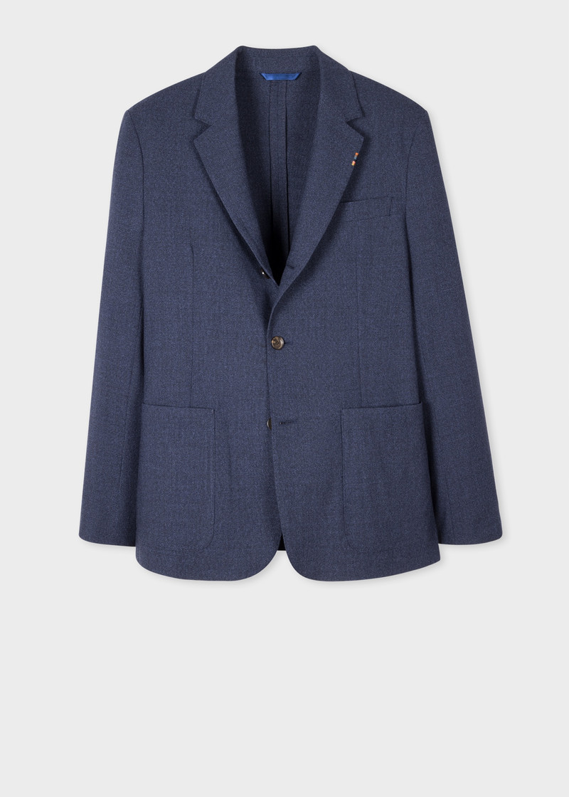 Two-Ply Hopsack Three-Button Blazer 1