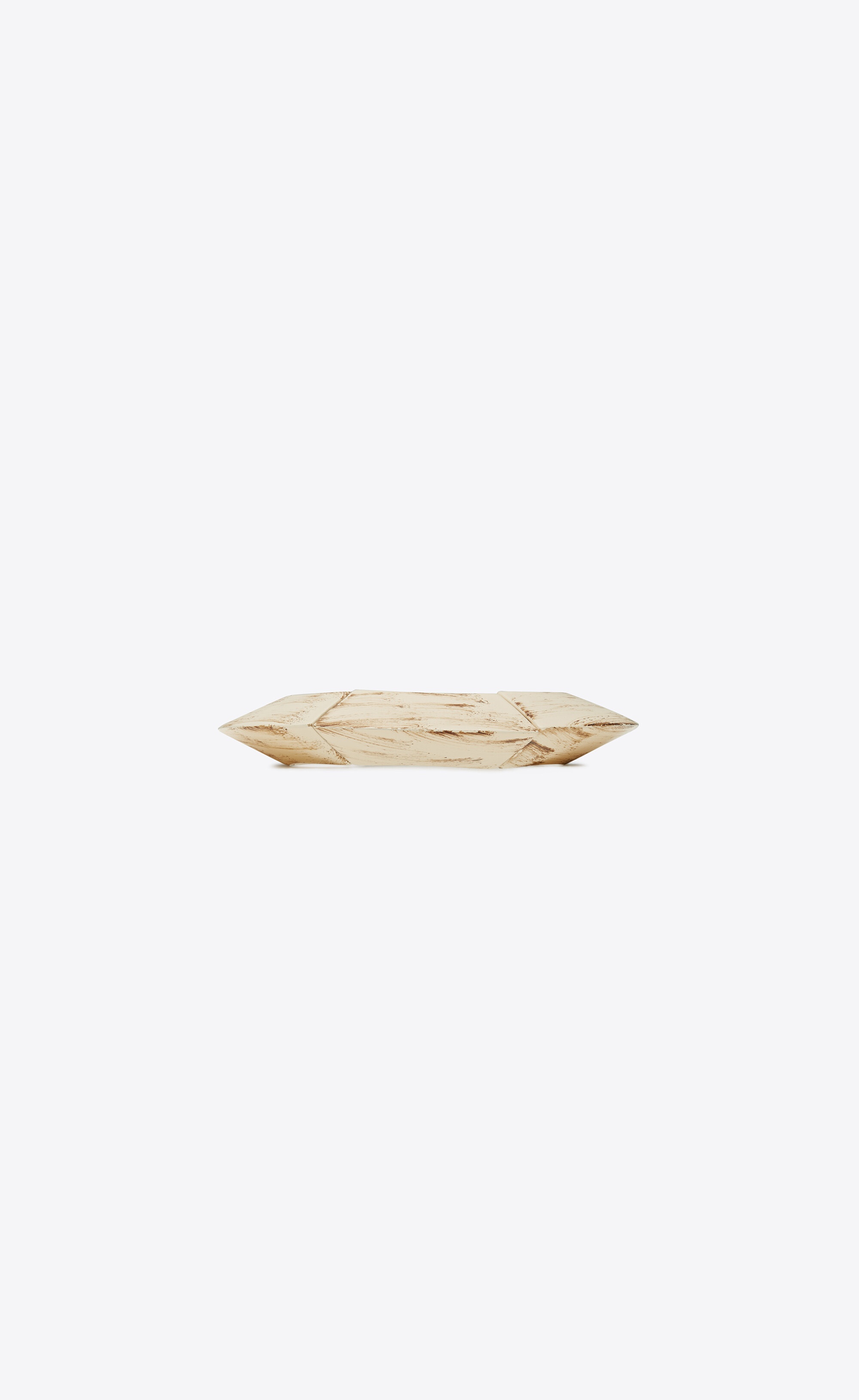 spinning top elastic bangle in resin, wood and metal - 1