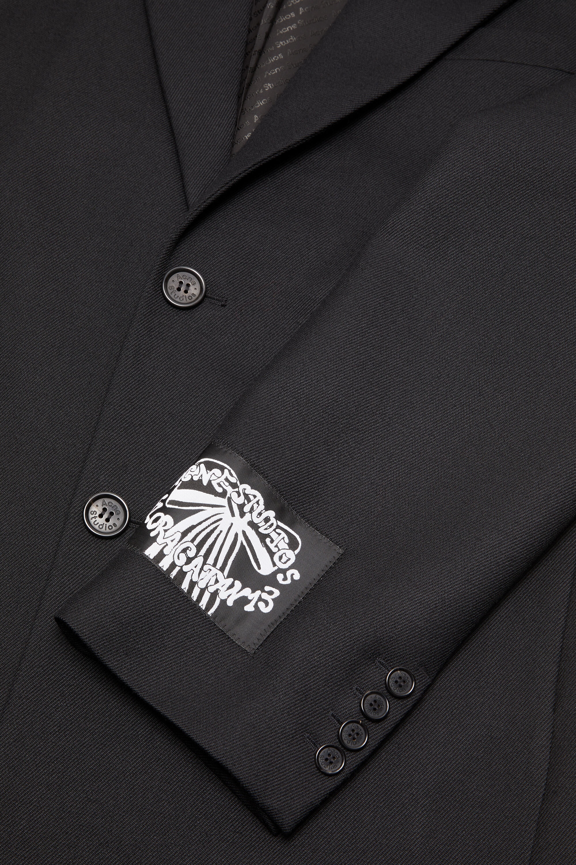 Single-breasted wool coat - Black - 7
