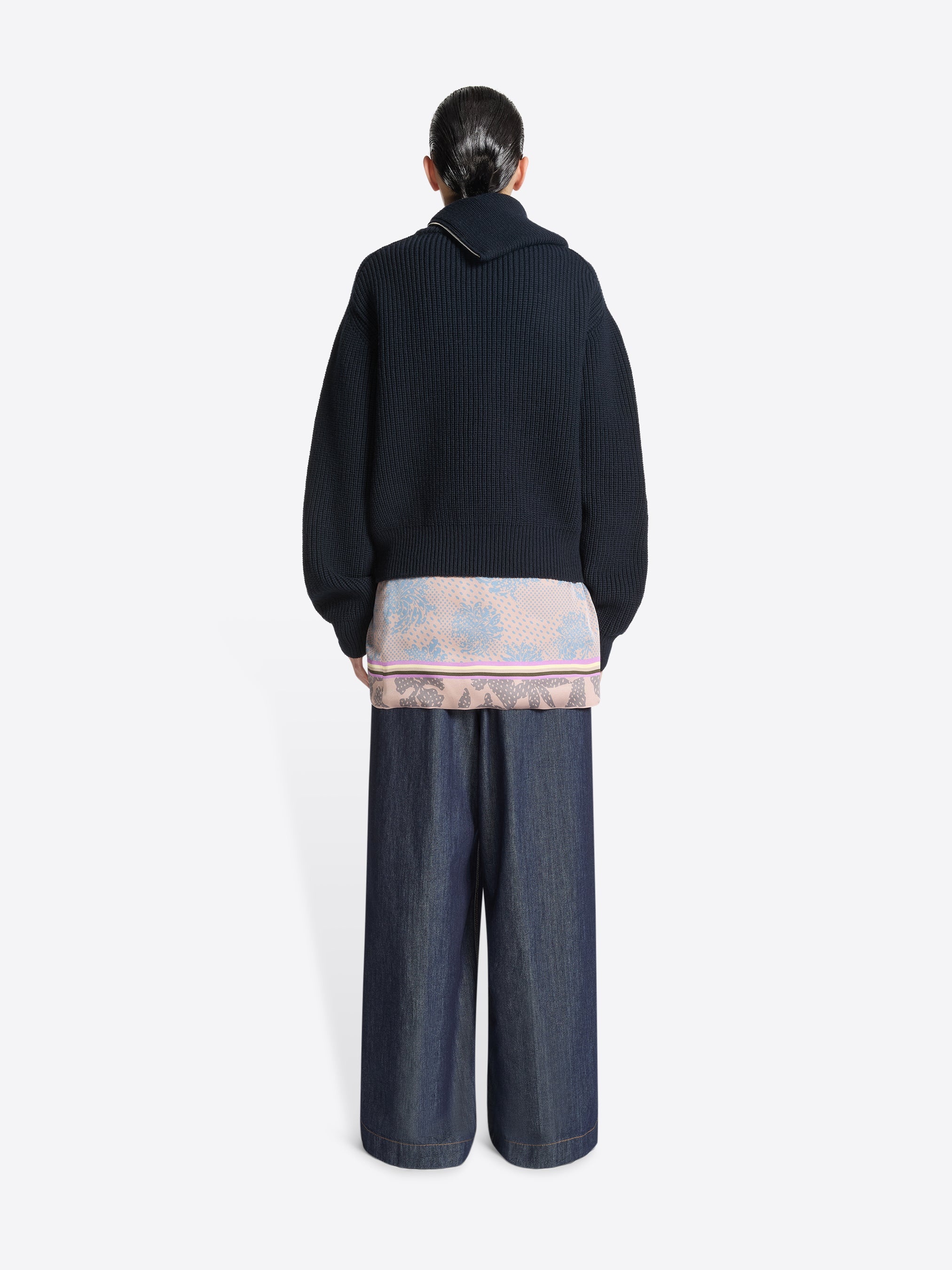 ZIPPED WOOL SWEATER - 4