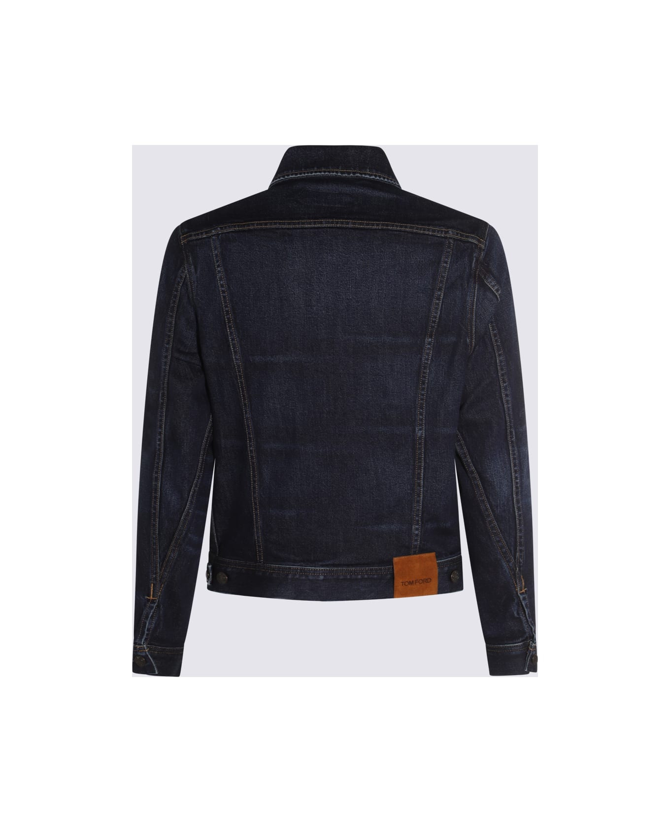 Dark Blue Cotton Denim Jacket - 2
