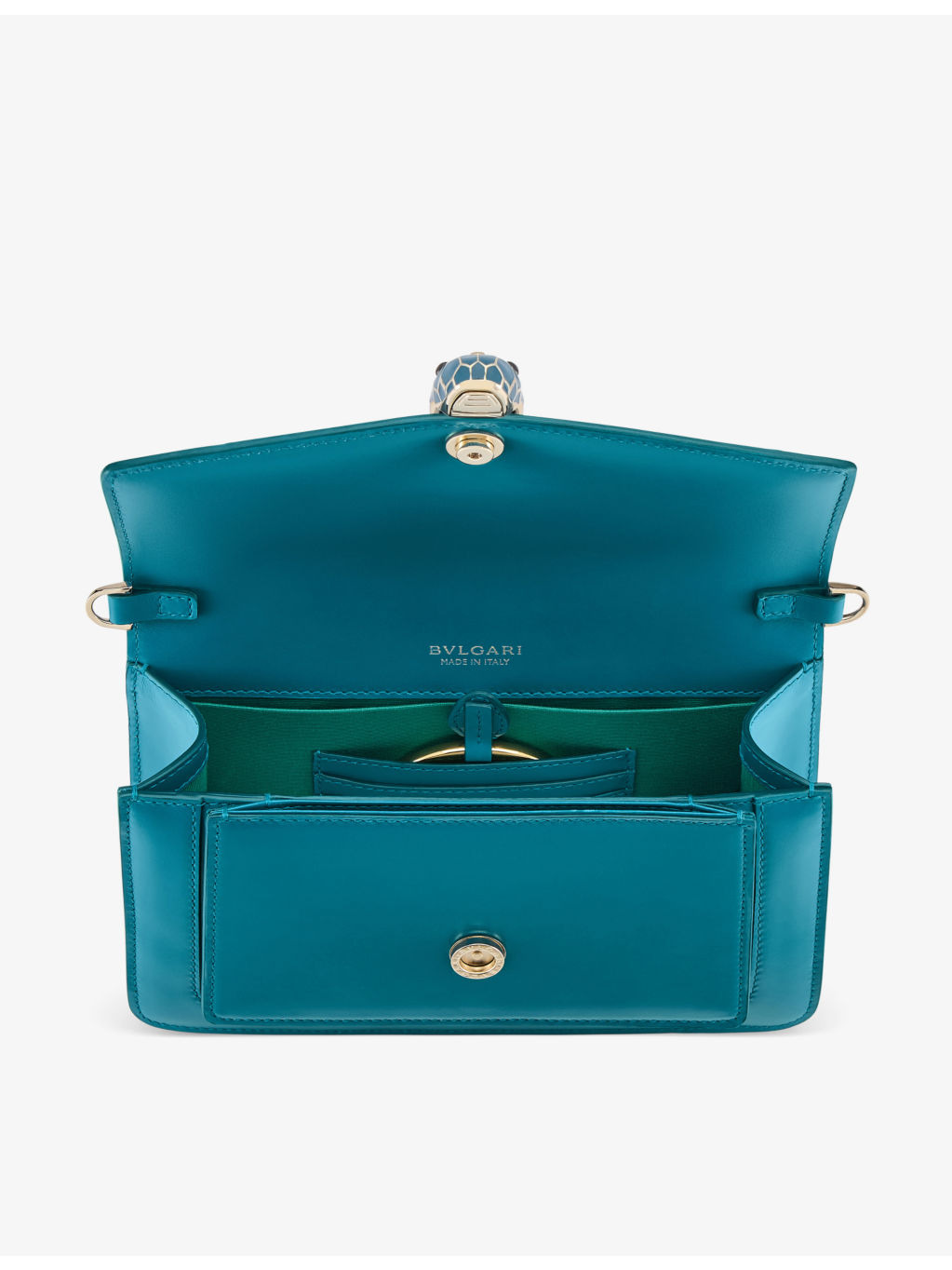 Serpenti Forever East-West leather shoulder bag - 4