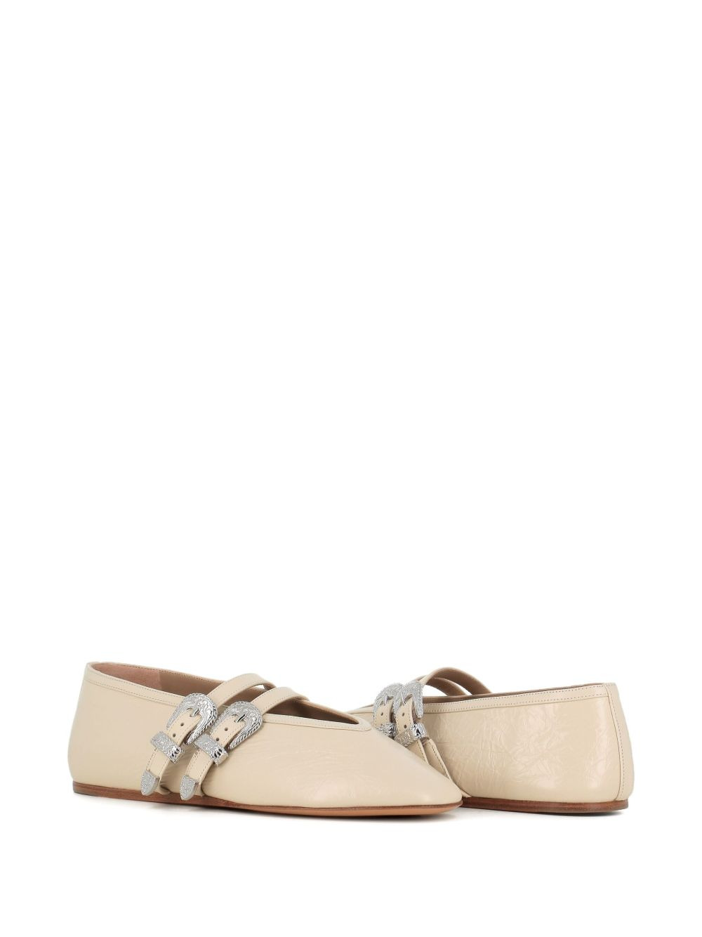 buckle-embellished ballet flats - 2