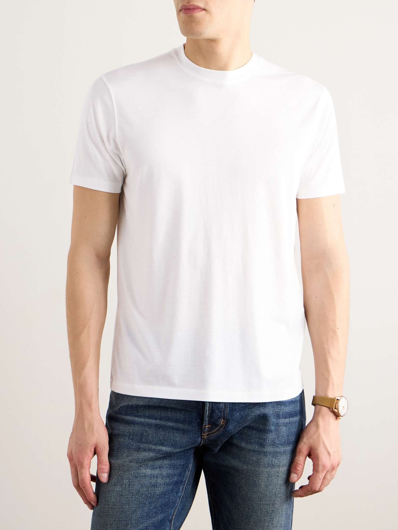 Slim-Fit Lyocell and Cotton-Blend Jersey T-Shirt - 3