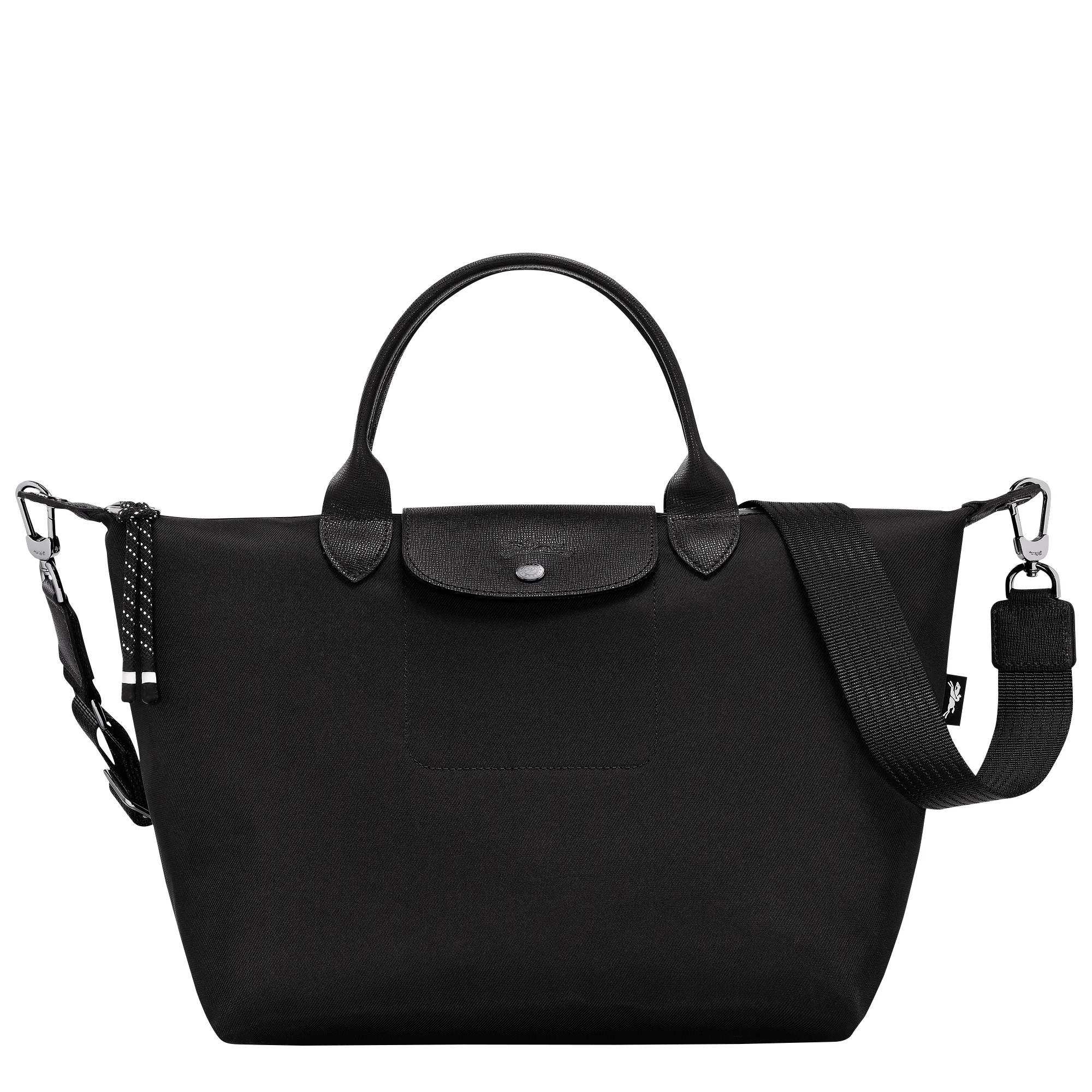 Le Pliage Energy L Handbag Black - Recycled canvas - 1