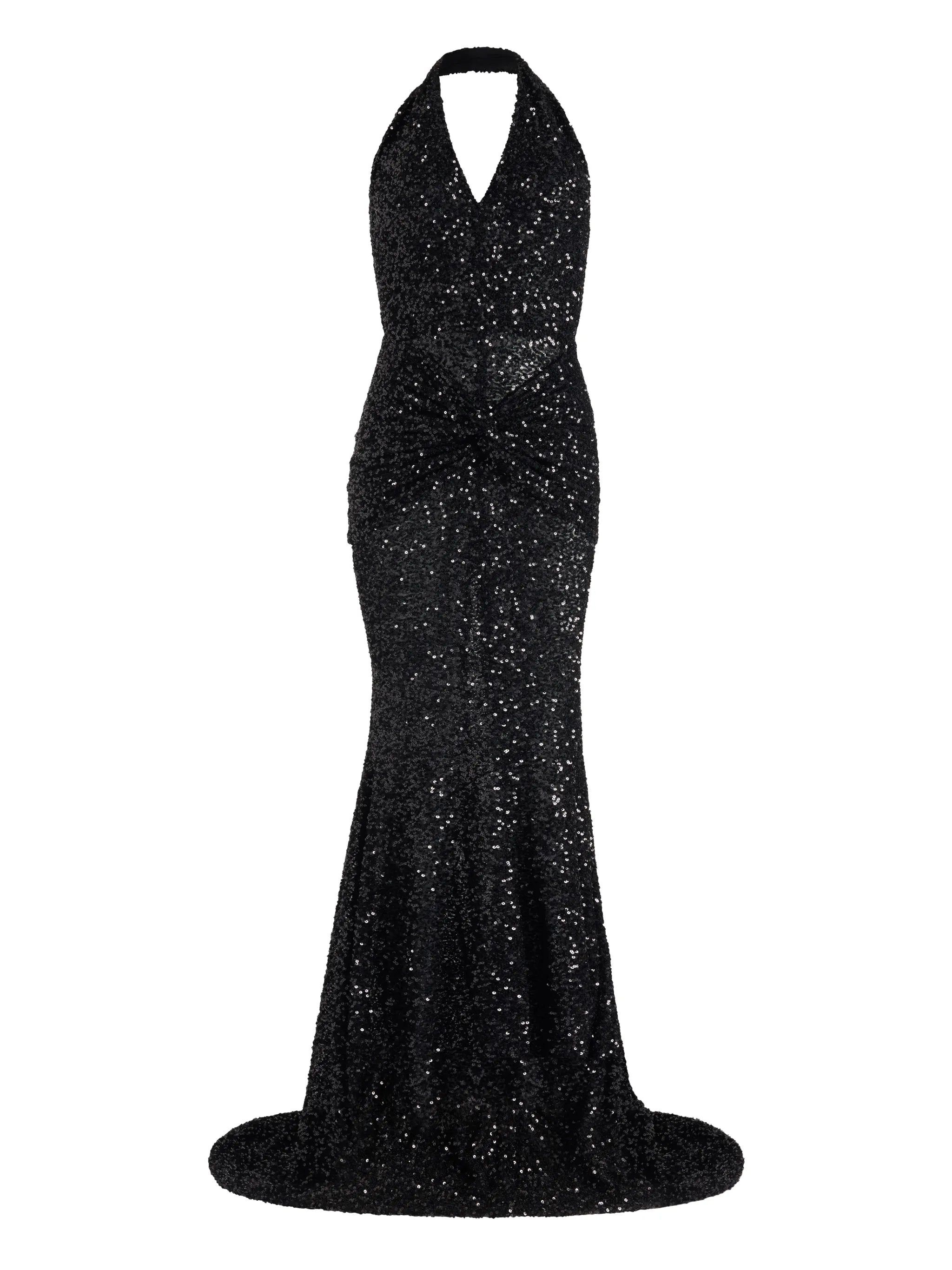 Patou Sequinned Halterneck Maxi Dress - 5