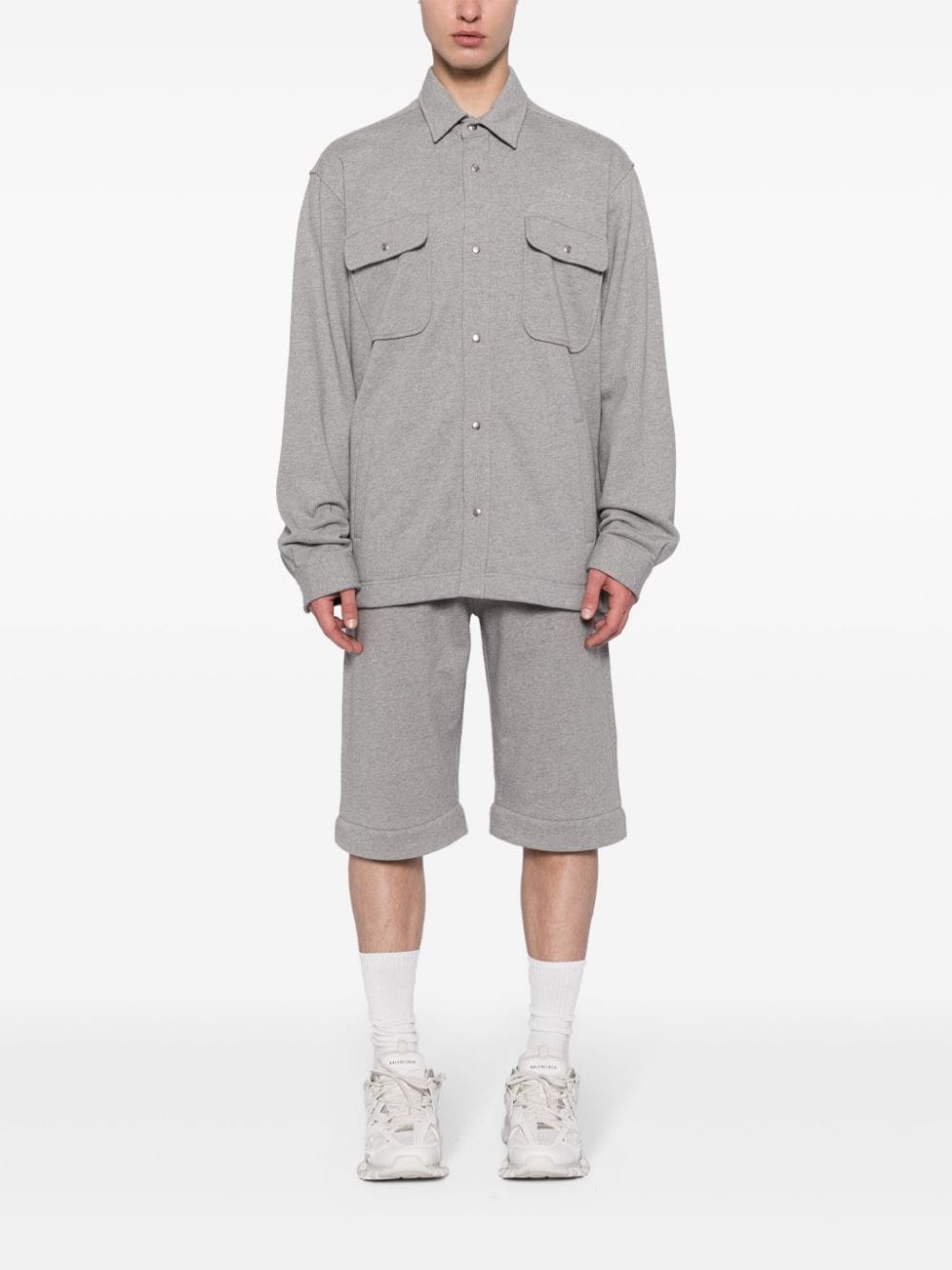 logo-embroidered cotton-jersey shirt - 2