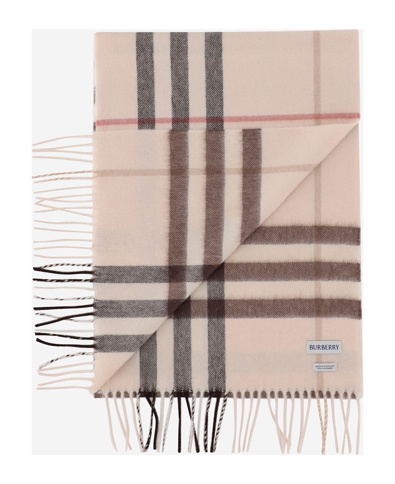 Cashmere Scarf With Check Pattern - 3