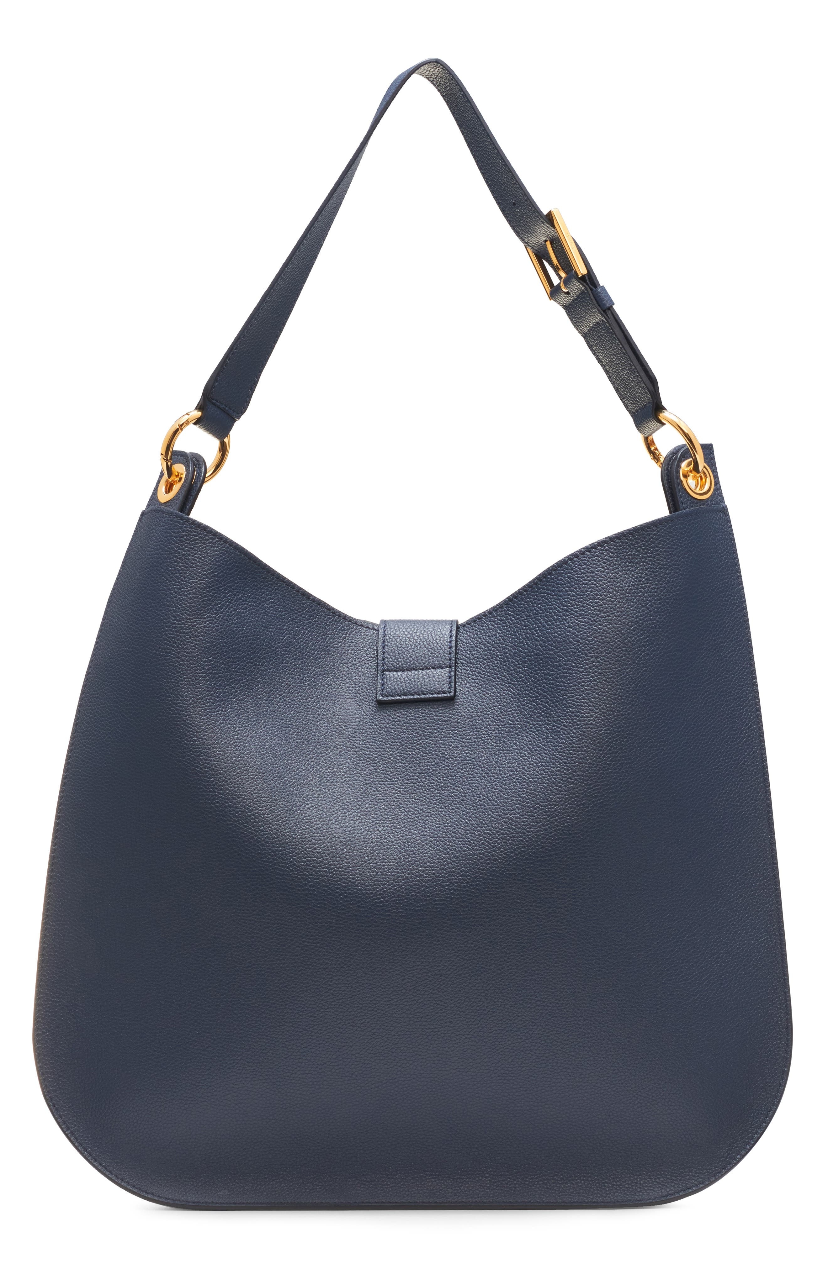 TOM FORD Large Tara Leather Hobo Bag in 1L087 Denim Blue at Nordstrom - 3