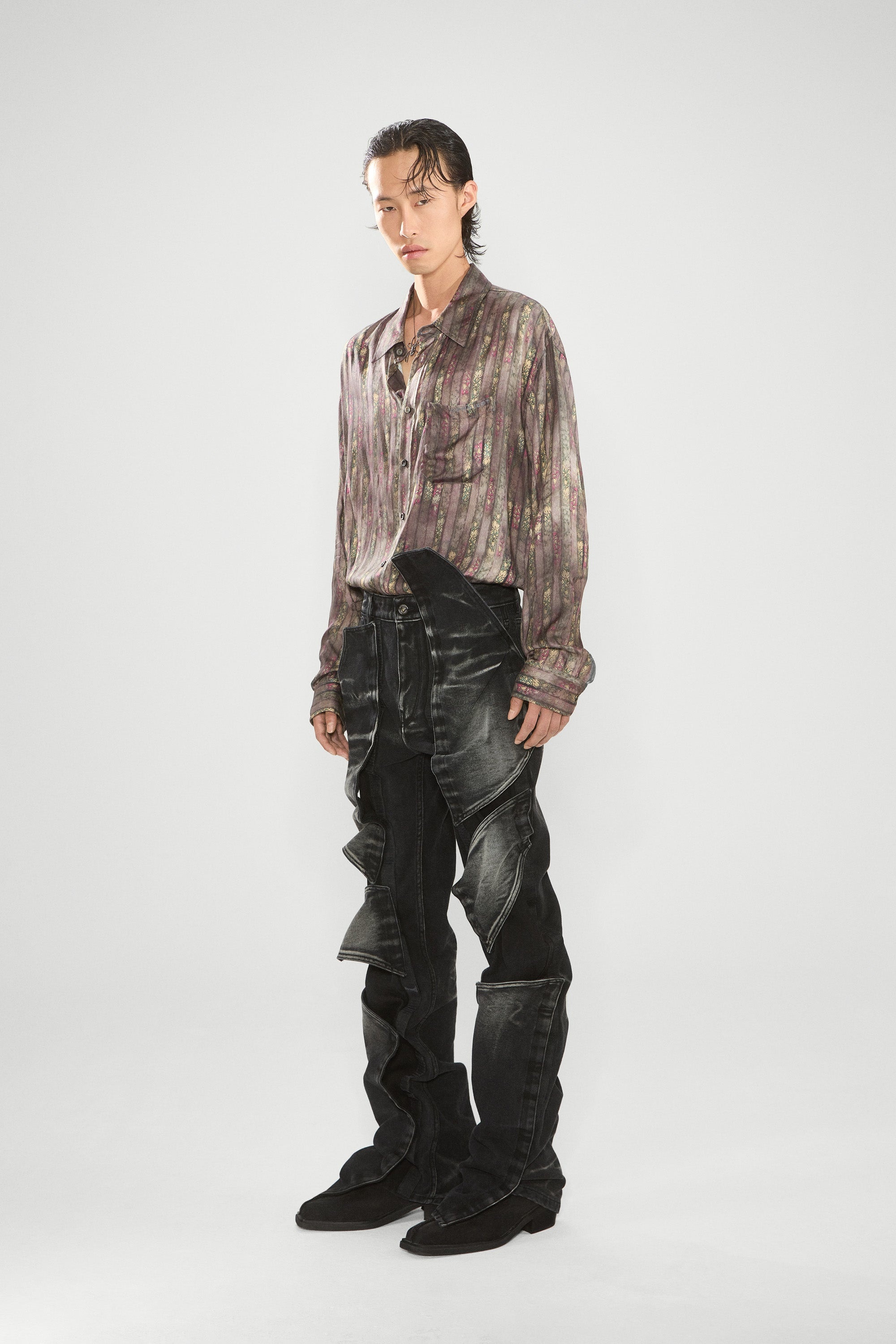 Velcro Multi Panel Jeans - 4