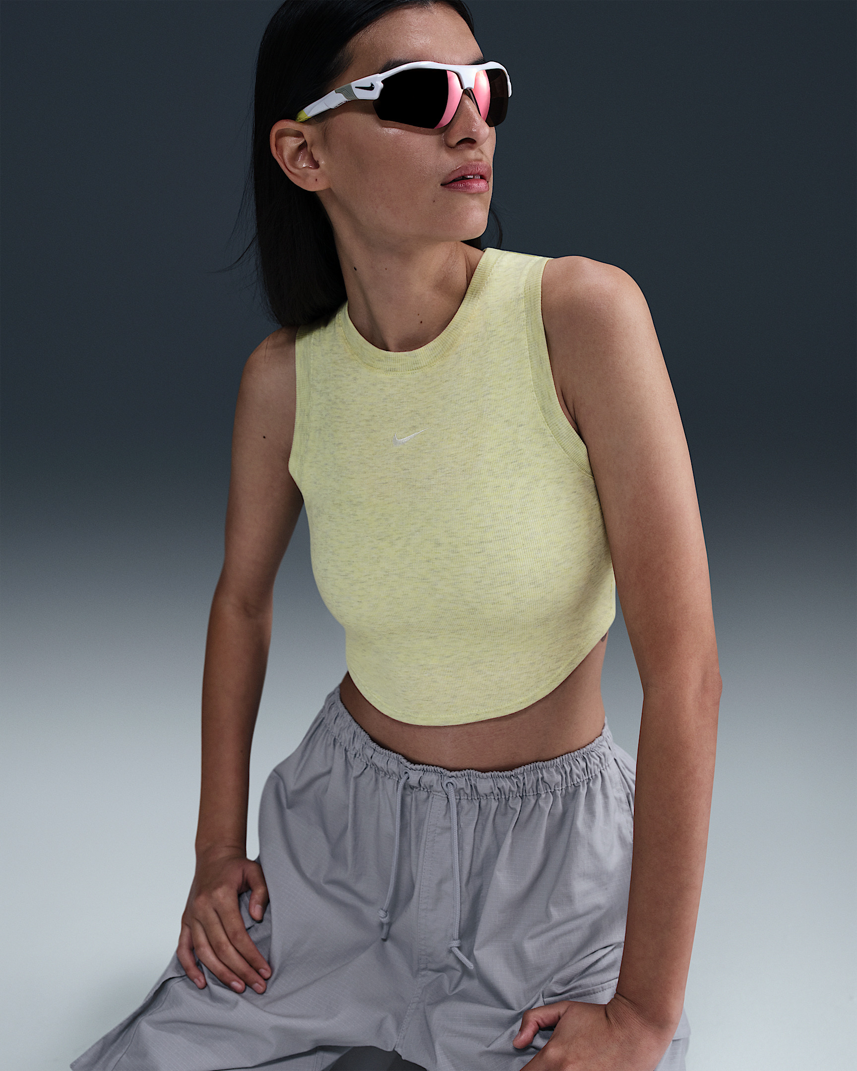 Nike Sportswear Chill Knit Women's Tight Cropped Mini-Rib Tank Top - 3