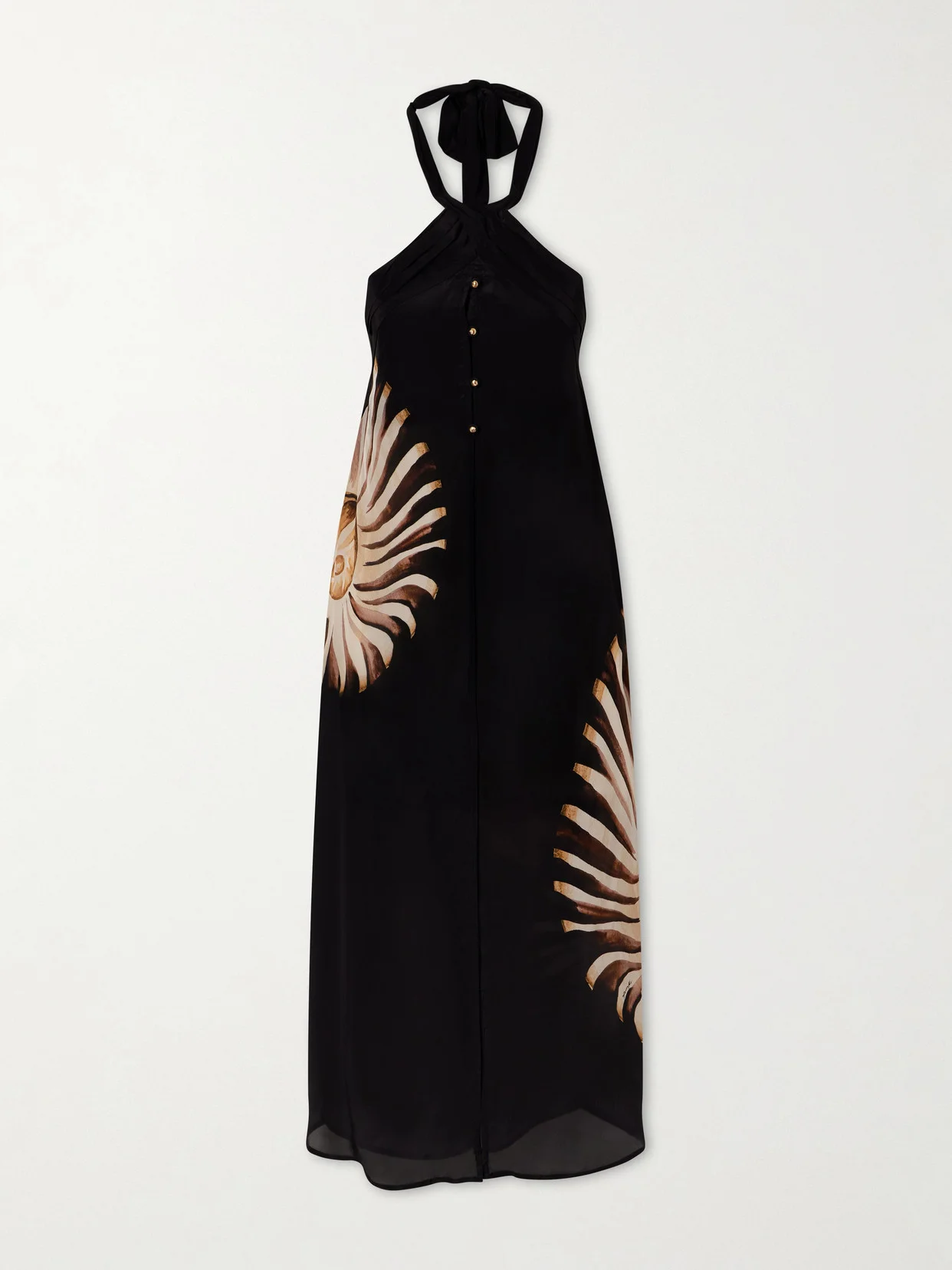 Ammonite Printed Habotai Tunic - 1