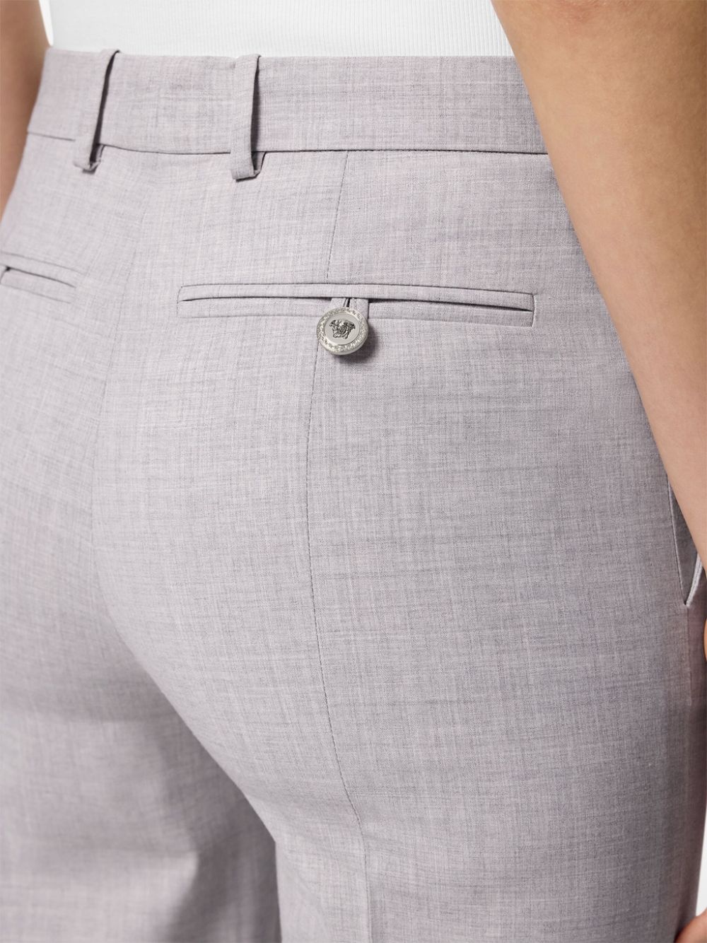 tailored straight-leg trousers - 5