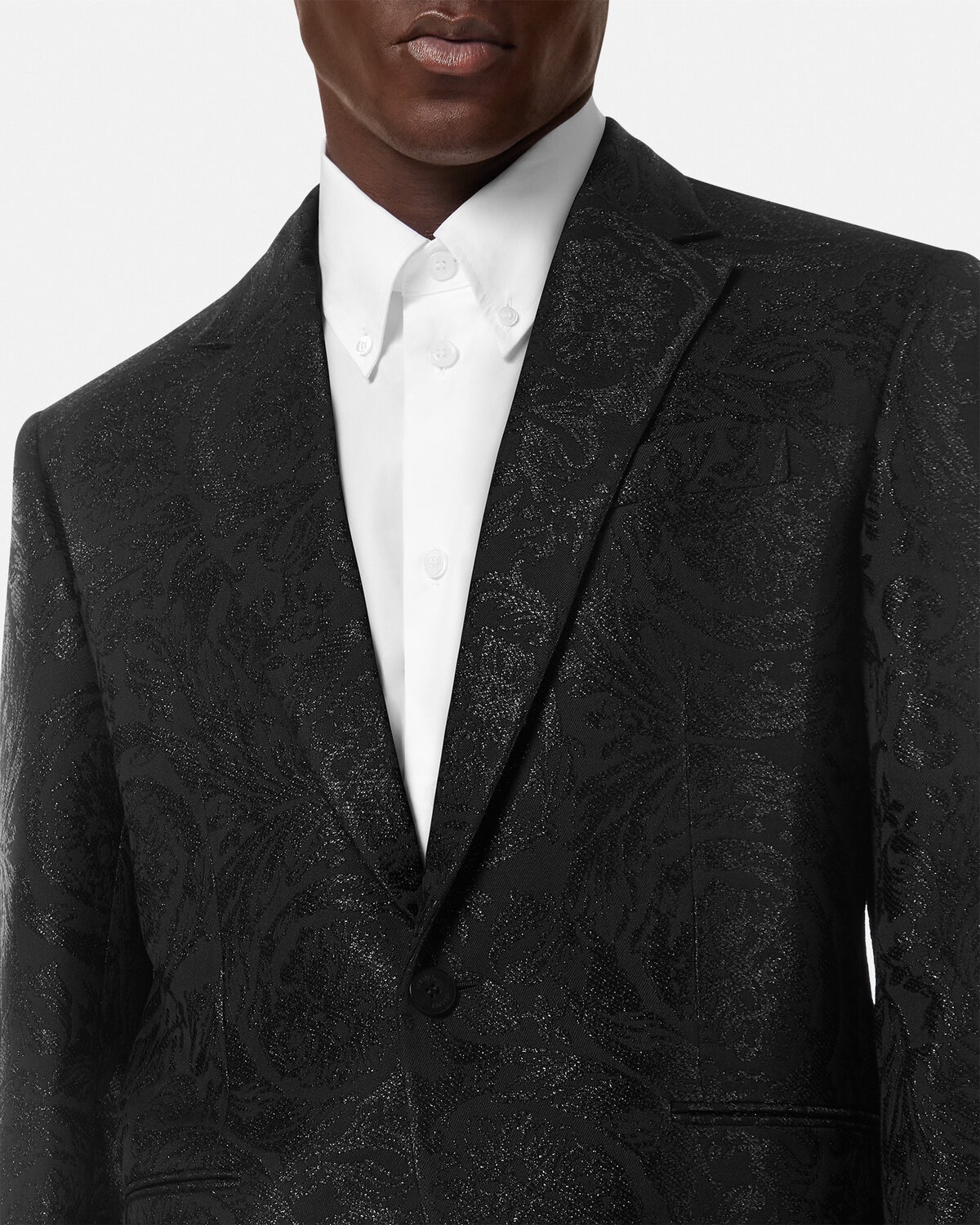 Barocco Jacquard Single-Breasted Blazer - 3