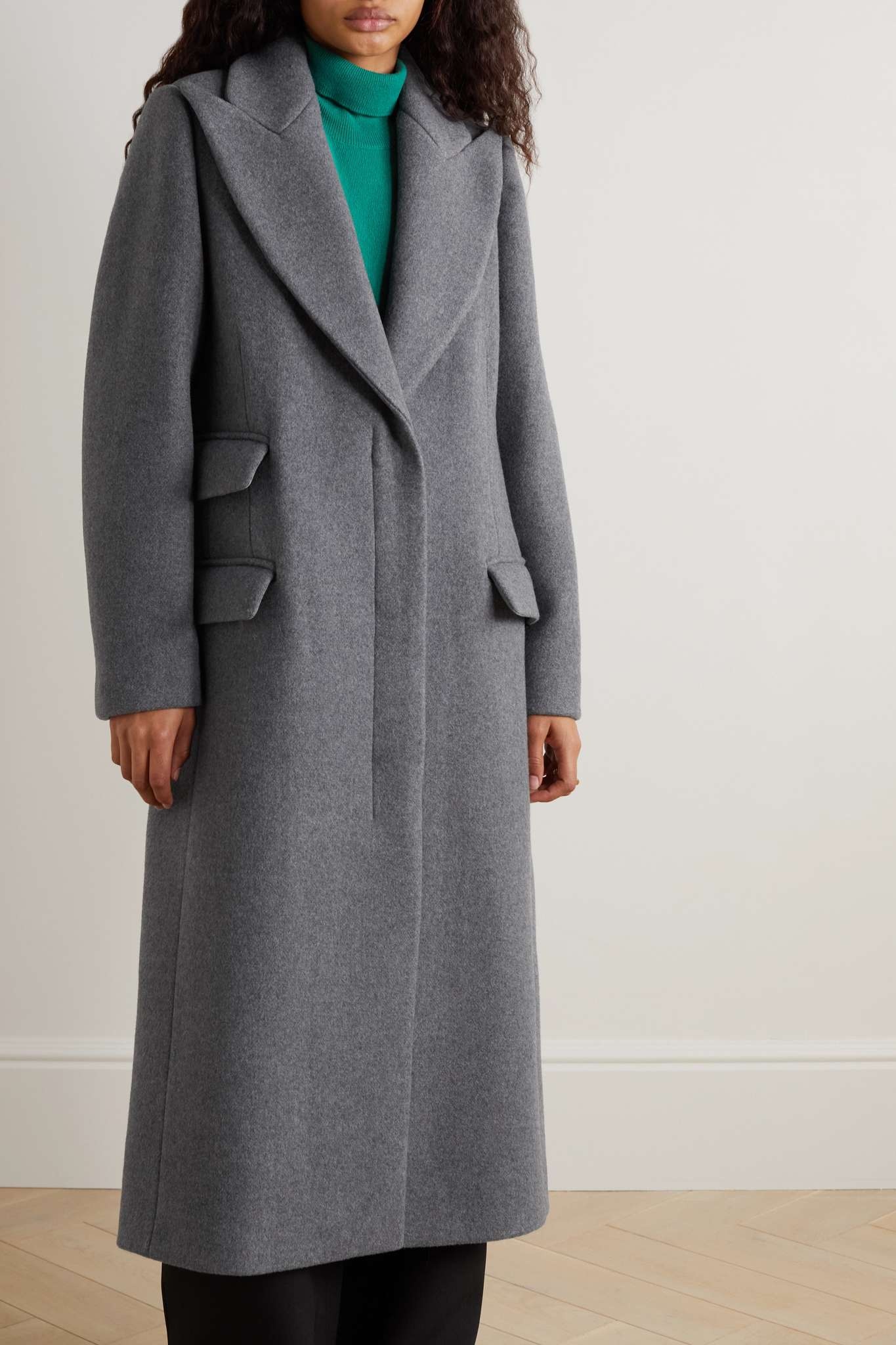 Mélange wool coat - 3