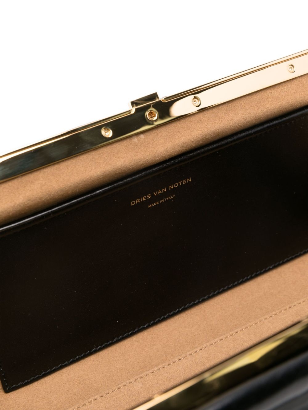Large Leather Clutch Bag, With Detachable Adjustable Shoulder Strap. - 4