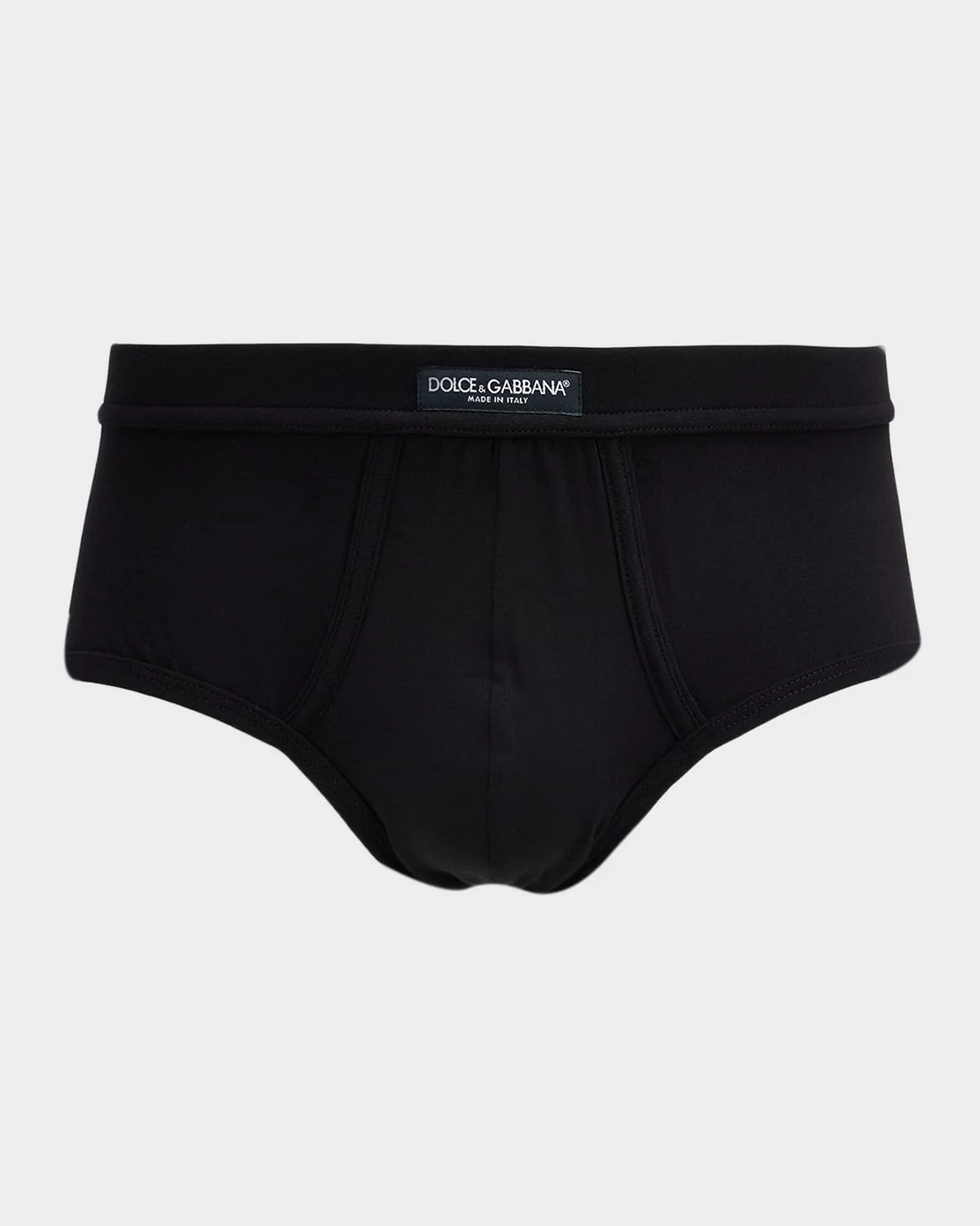 Men's Cotton Logo Patch Briefs - 1