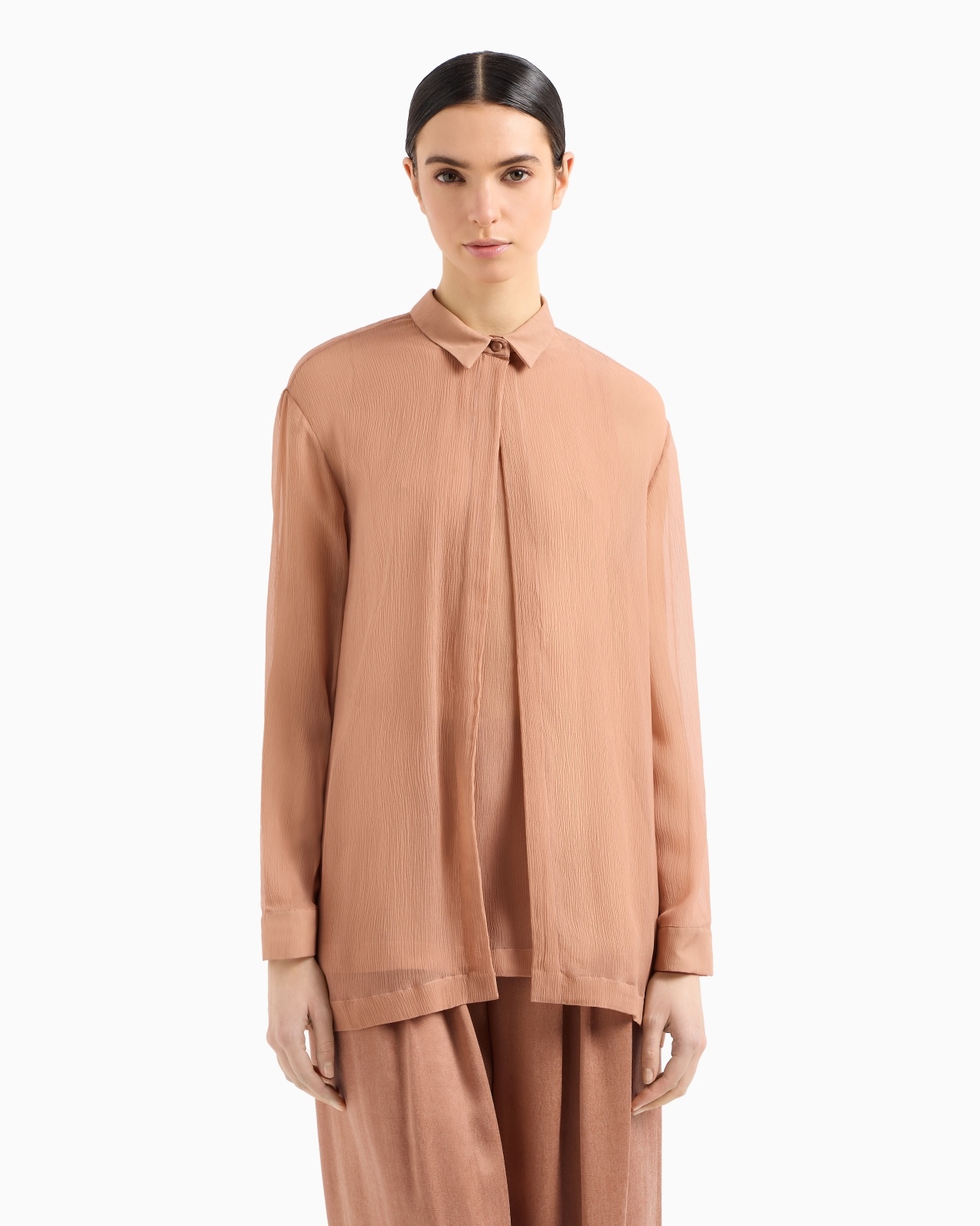 SILK CRÉPON LOOSE SHIRT - 4